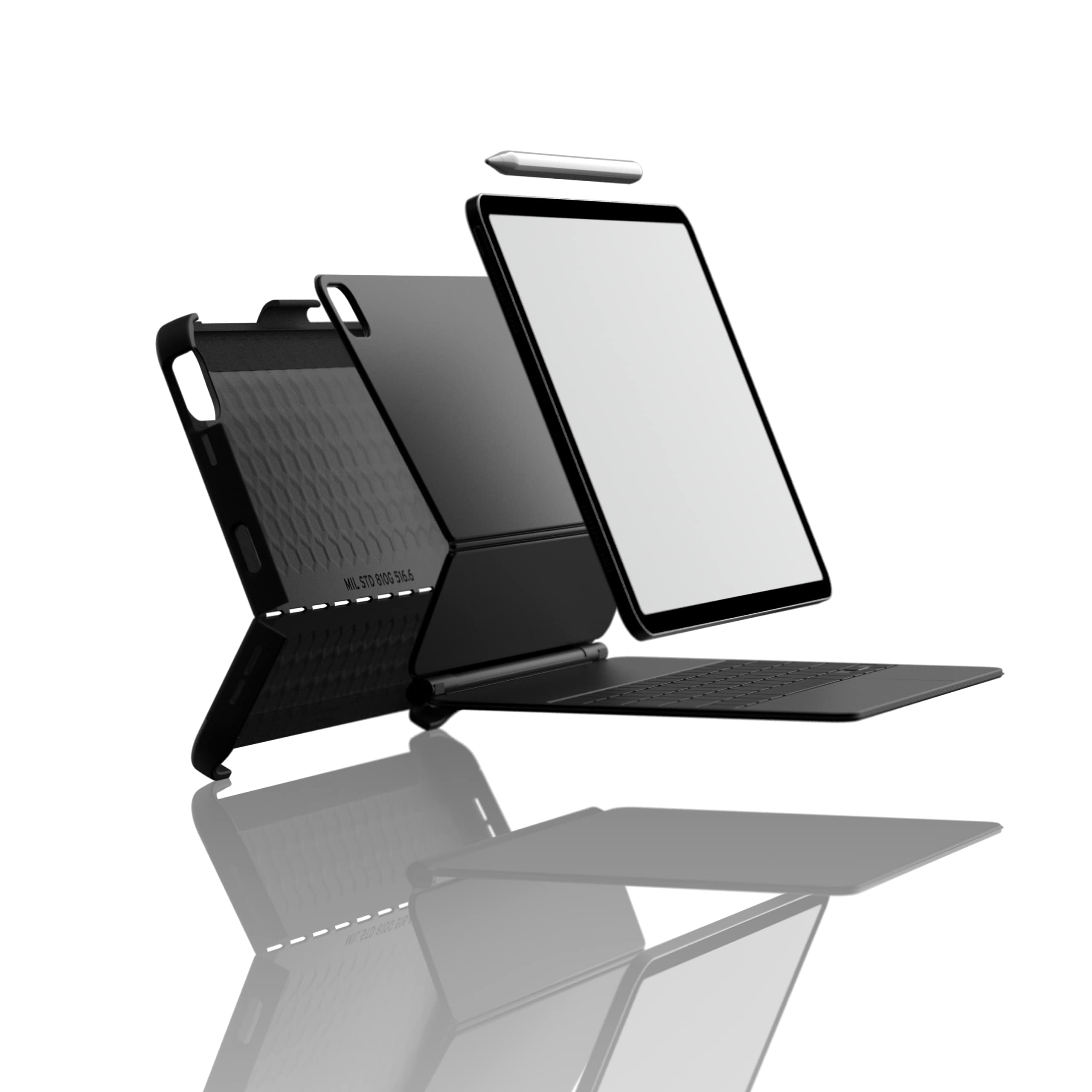 UAG Designed for iPad Pro 11" (4th Gen 2022, 3rd Gen 2021) Case Scout (Requires use of Smart Keyboard) Protective Cover with Apple Pencil Holder, Black by URBAN ARMOR GEAR - Image 8