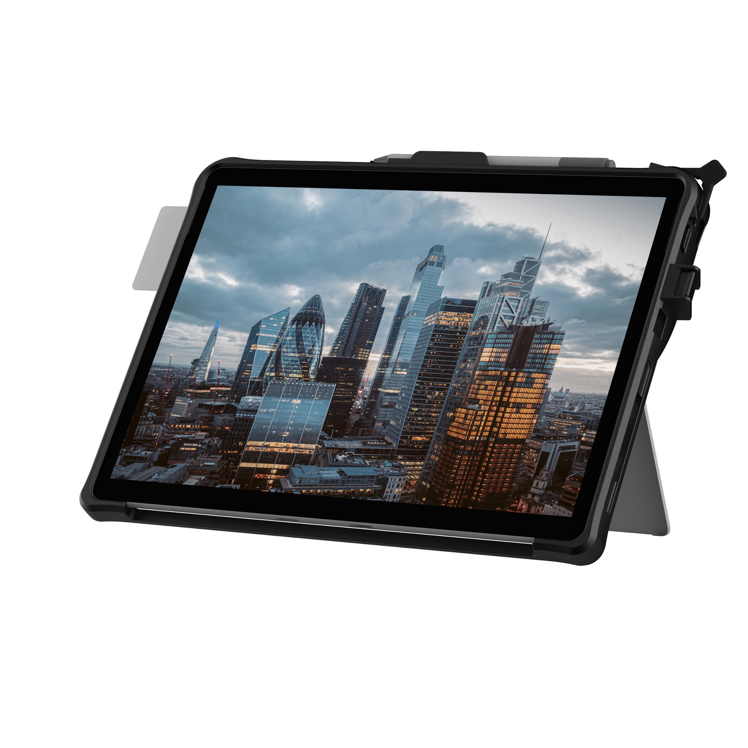 UAG Designed for Microsoft Surface Pro 8 Case Scout Black, Integrated Smart Card Reader CAC TAA Compliant DOD Military w/Pen Holder & Hand Strap Rugged Protective Cover by URBAN ARMOR GEAR - Image 3