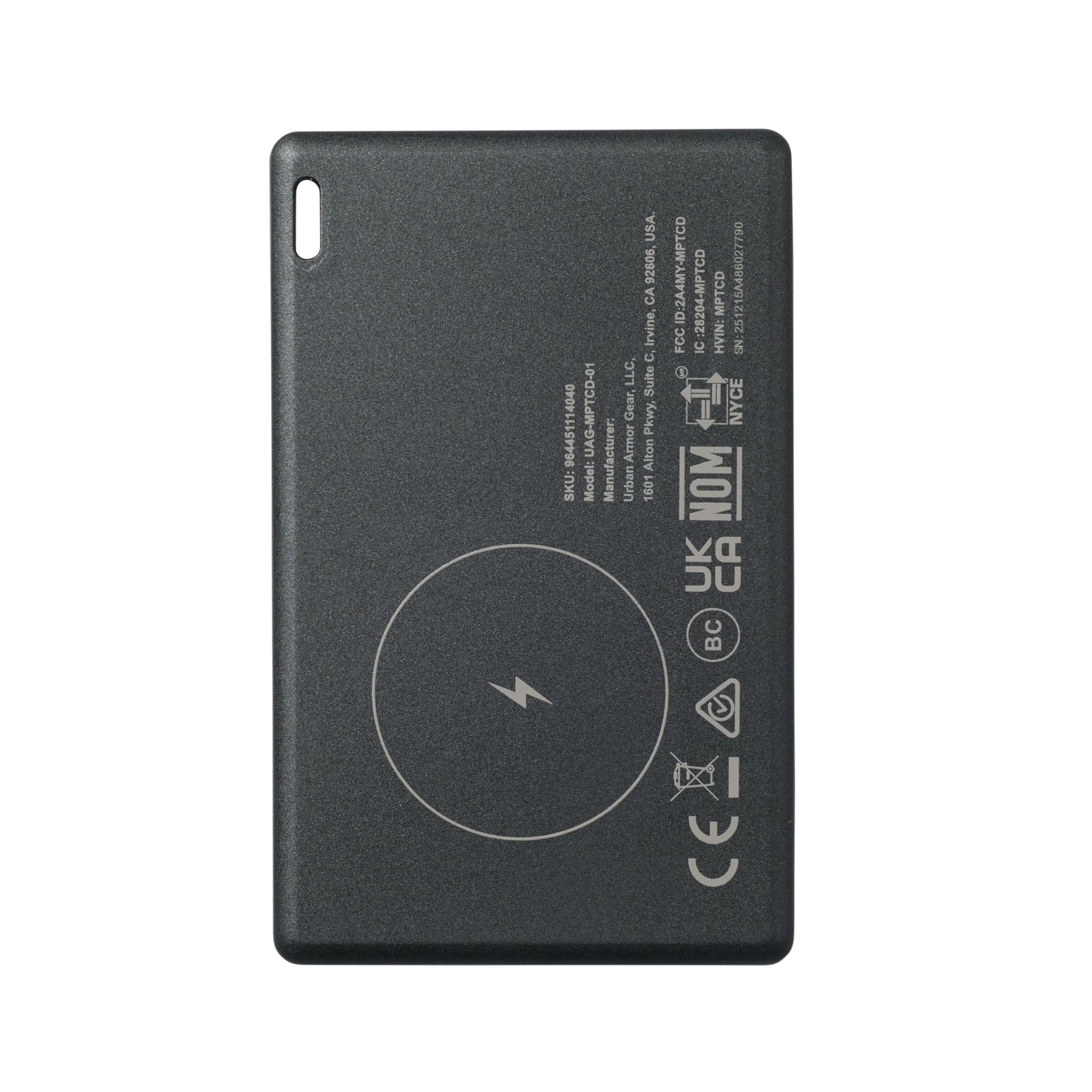 UAG Metropolis Tracker Card - Mfi Certified Slim Finder Wireless Rechargeable Compatible with iOS & Android Find My App, Tracker for Wallet Luggage Passport, Black/Micro Hexagon - Image 9