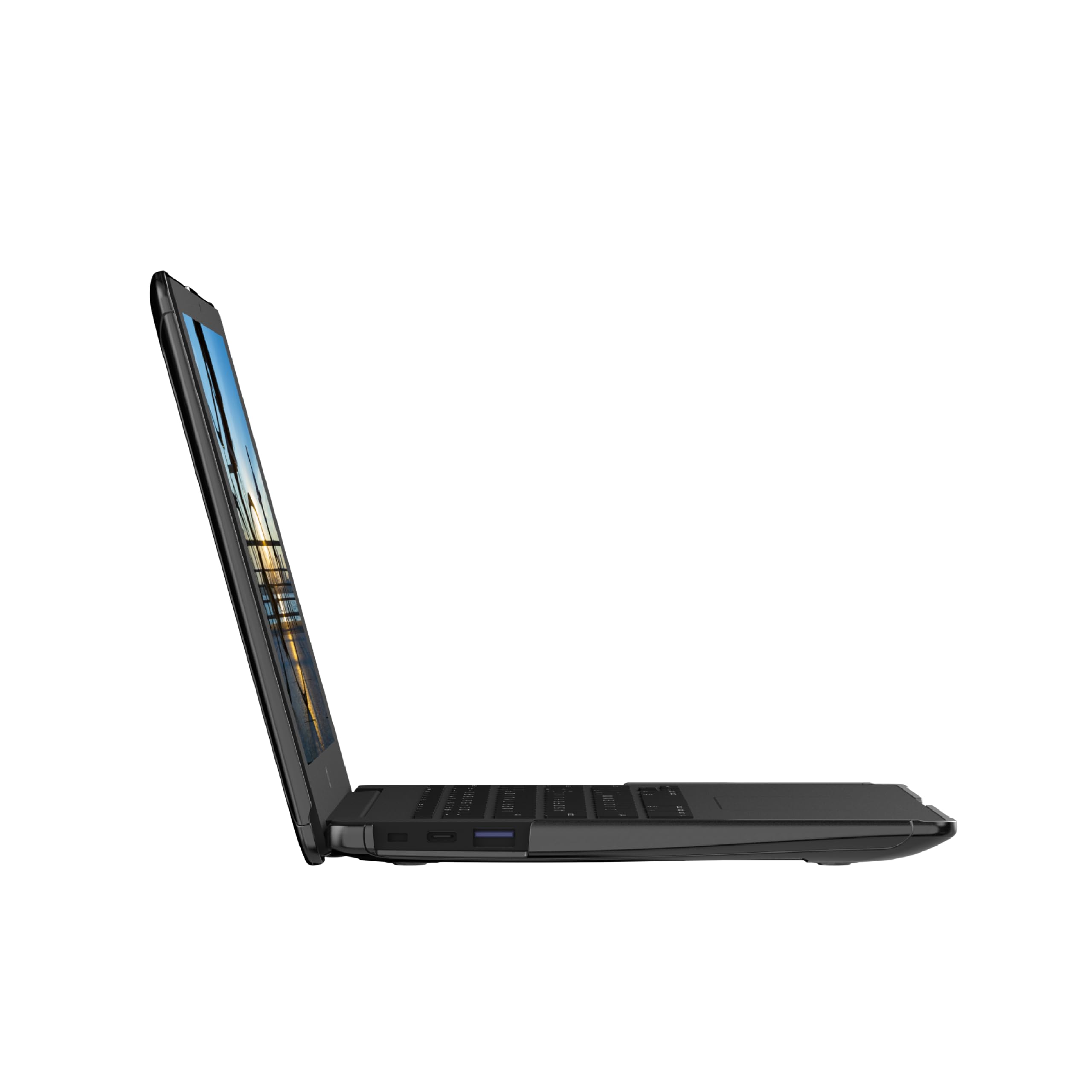 Urban Armor Gear Plyo Protective Case for HP Chromebook 14A Case - [US Military Standard Drop-Proof, Dual Lock Closure, Free Access to All Buttons/Ports] - Ice - Image 6