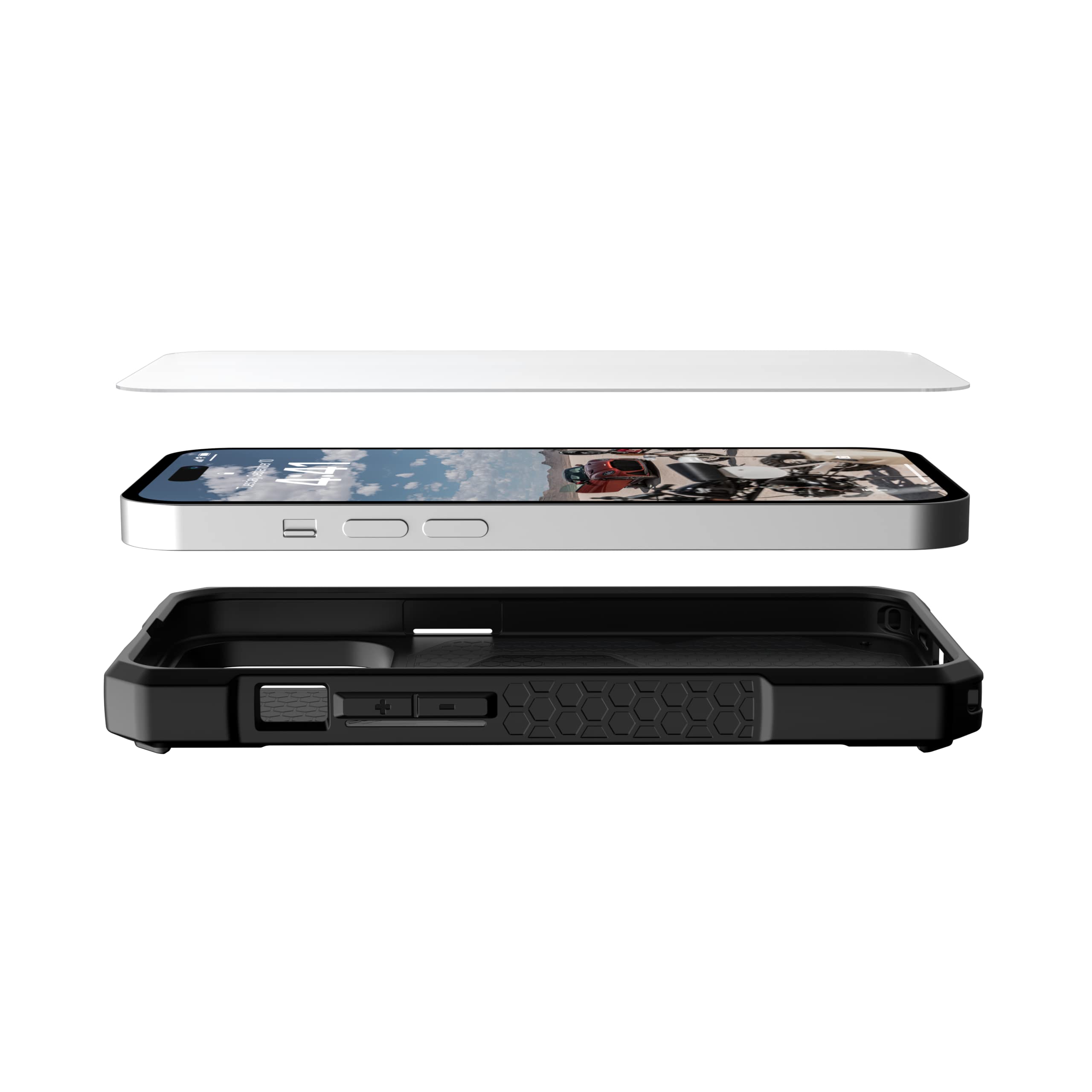 URBAN ARMOR GEAR UAG Designed for iPhone 14 Pro Glass Screen Protector Shield Plus 6.1" Premium Double 9H Strengthened Tempered Glass Ultra-Clear HD Anti-Fingerprint Antimicrobial Anti-Glare Clear - Image 6