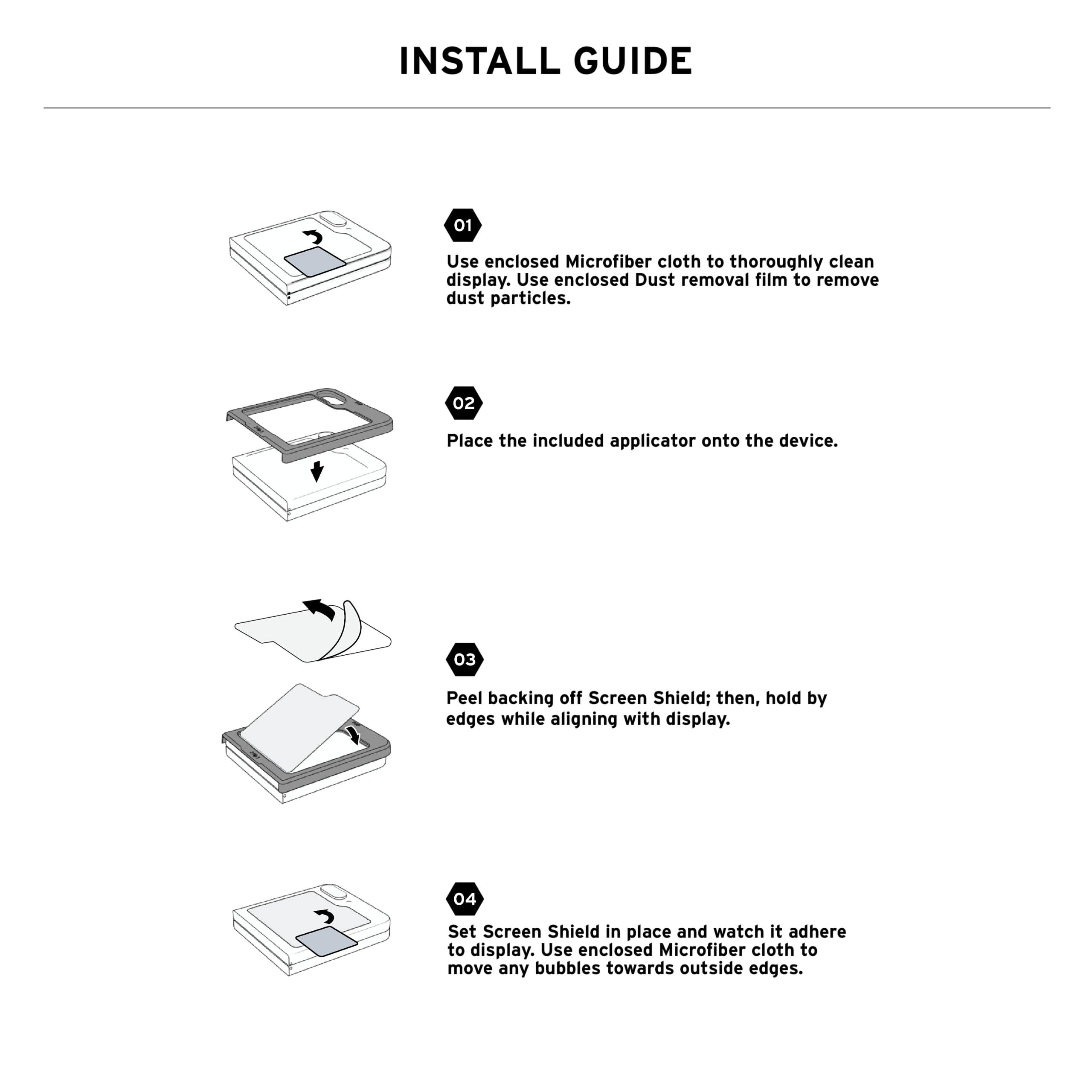 URBAN ARMOR GEAR UAG Compatible with Samsung Galaxy Z Flip 7 FE/Z Flip 6 Glass Shield Screen Protector Clear, Ultra Clear HD Anti-Fingerprint Scratch Resistant Bubble Free Tempered Glass - Image 3