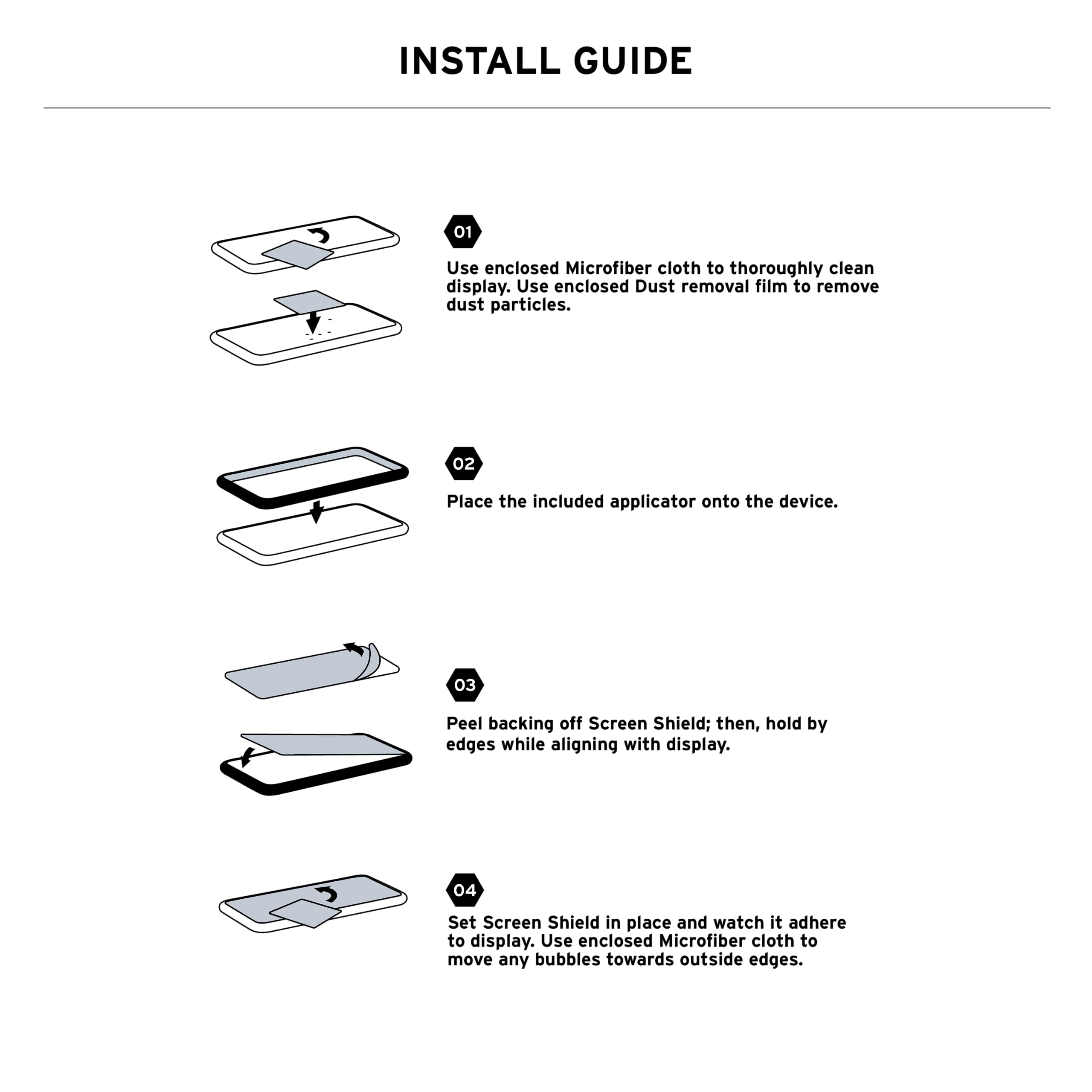 URBAN ARMOR GEAR UAG Glass Shield Plus Screen Protector Compatible with Samsung Galaxy Z Fold 5 2023, Premium 9H Strengthened Tempered Glass Ultra-Clear HD Anti-Fingerprint Antimicrobial Anti-Glare - Image 3