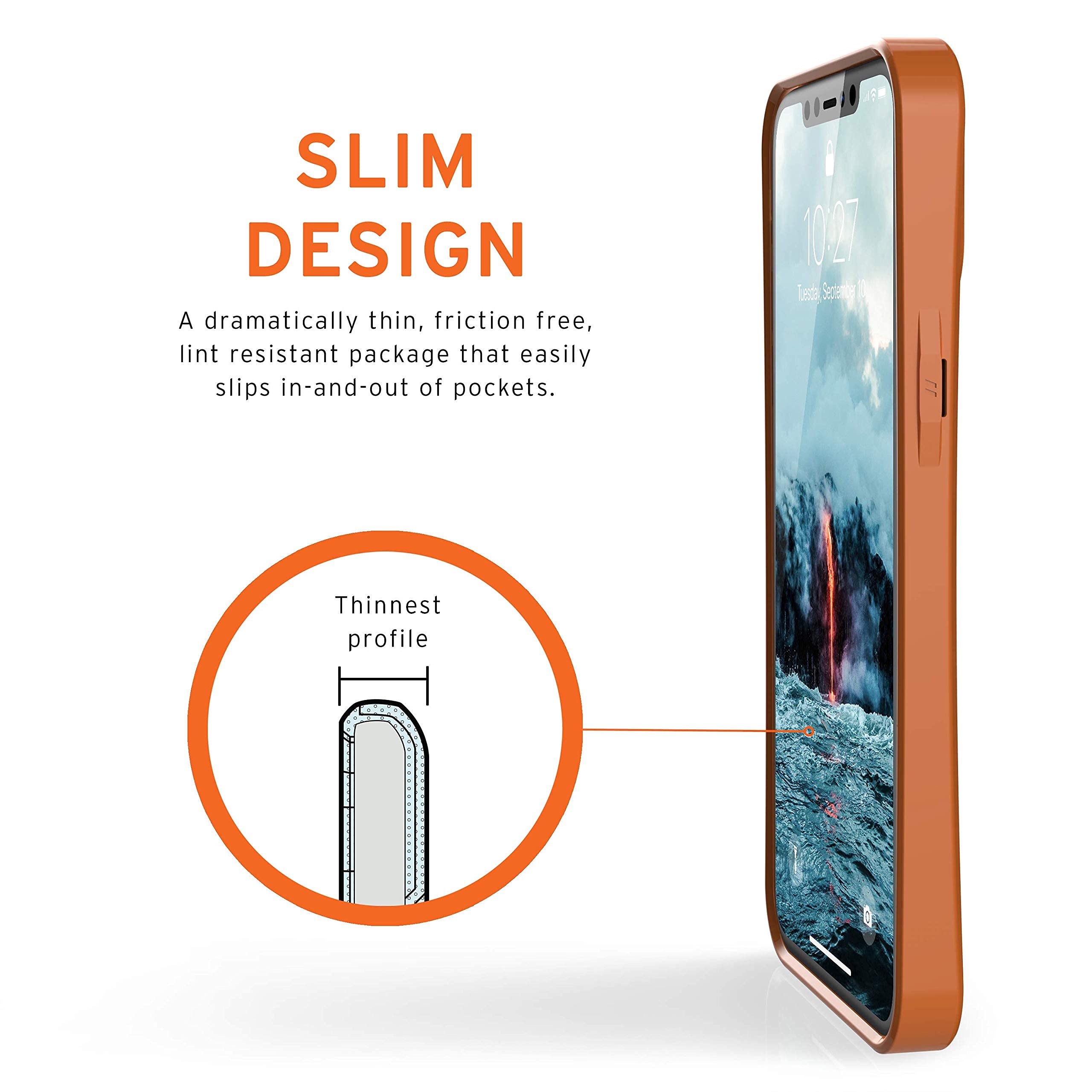 URBAN ARMOR GEAR UAG Designed for iPhone 12 Pro Max Case [6.7-inch Screen] Eco-Friendly Rugged Ultra Slim Outback Protective Cover, Orange - Image 5