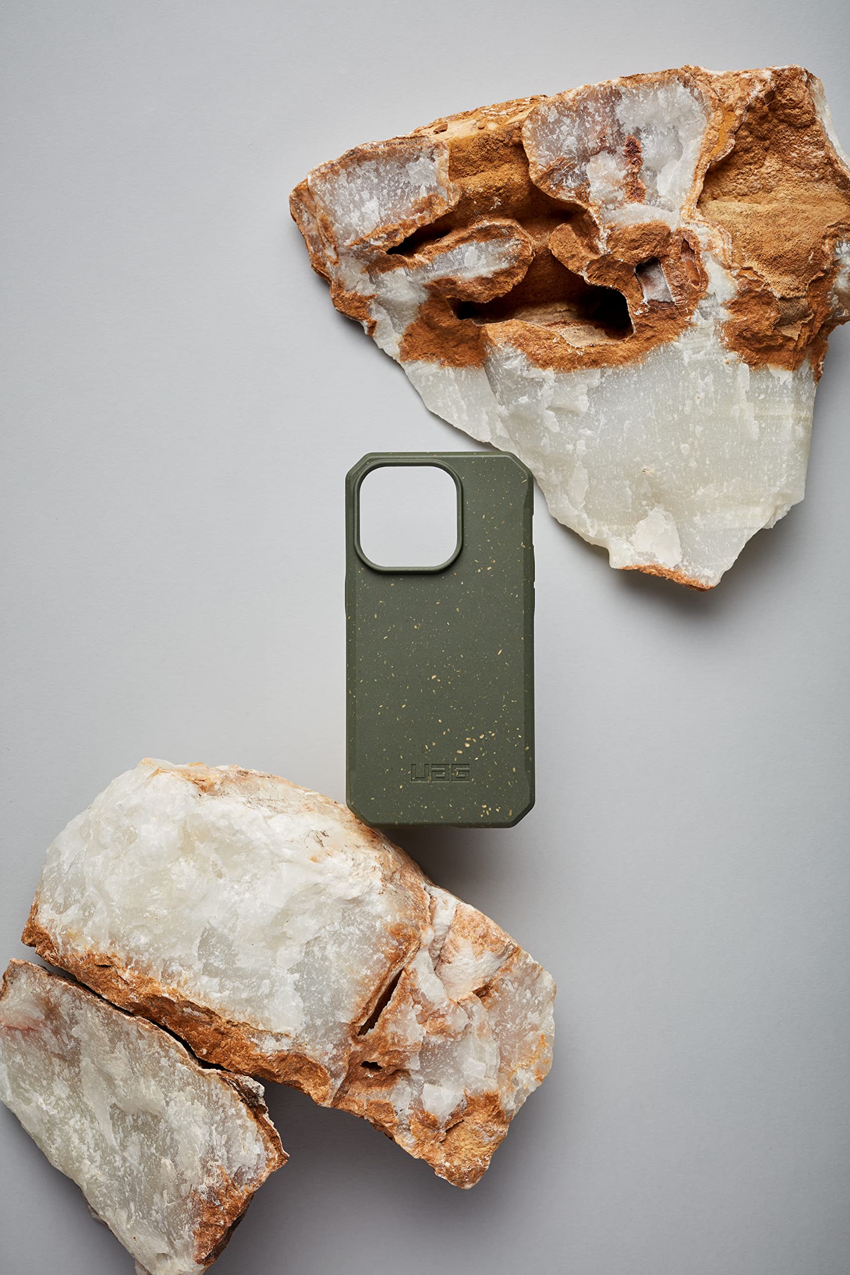 URBAN ARMOR GEAR UAG Designed for iPhone 14 Case Green Olive 6.1" Outback Bio Ultra Thin Eco-Friendly Protective Cover Fully Biodegradable and Compostable Compatible with Wireless Charging - Image 6