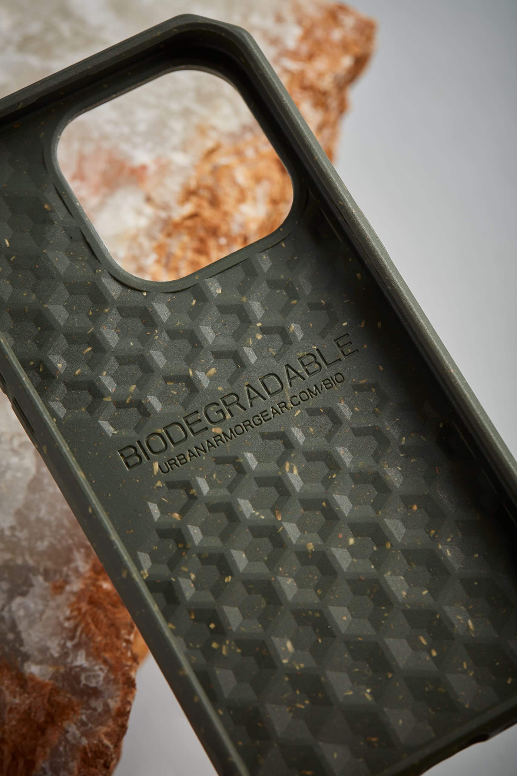 URBAN ARMOR GEAR UAG Designed for iPhone 14 Case Green Olive 6.1" Outback Bio Ultra Thin Eco-Friendly Protective Cover Fully Biodegradable and Compostable Compatible with Wireless Charging - Image 7