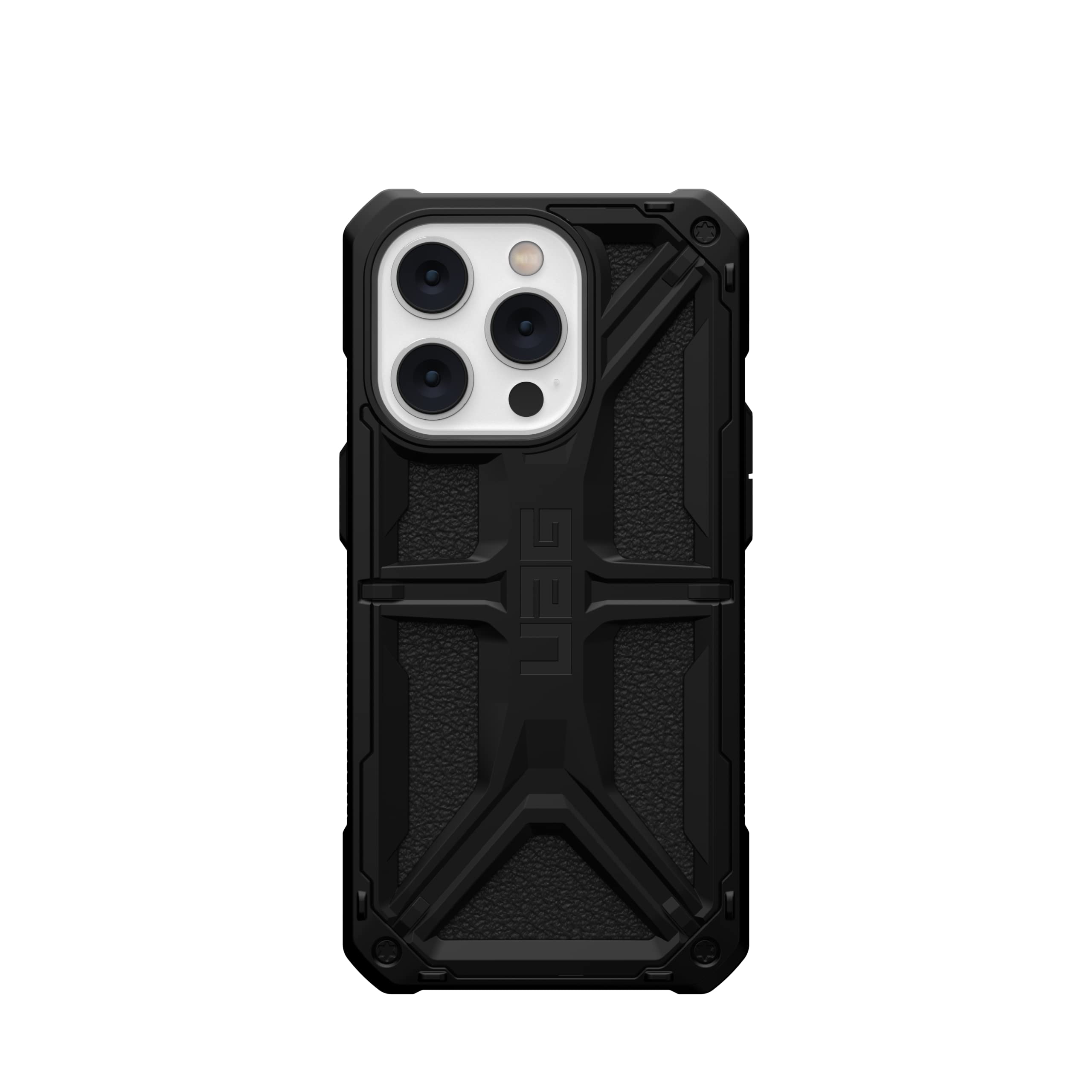 URBAN ARMOR GEAR UAG Designed for iPhone 14 Pro Case Black 6.1" Monarch Rugged Premium Protective Cover Lightweight Slim Shockproof Dropproof Compatible with Wireless Charging - Image 3