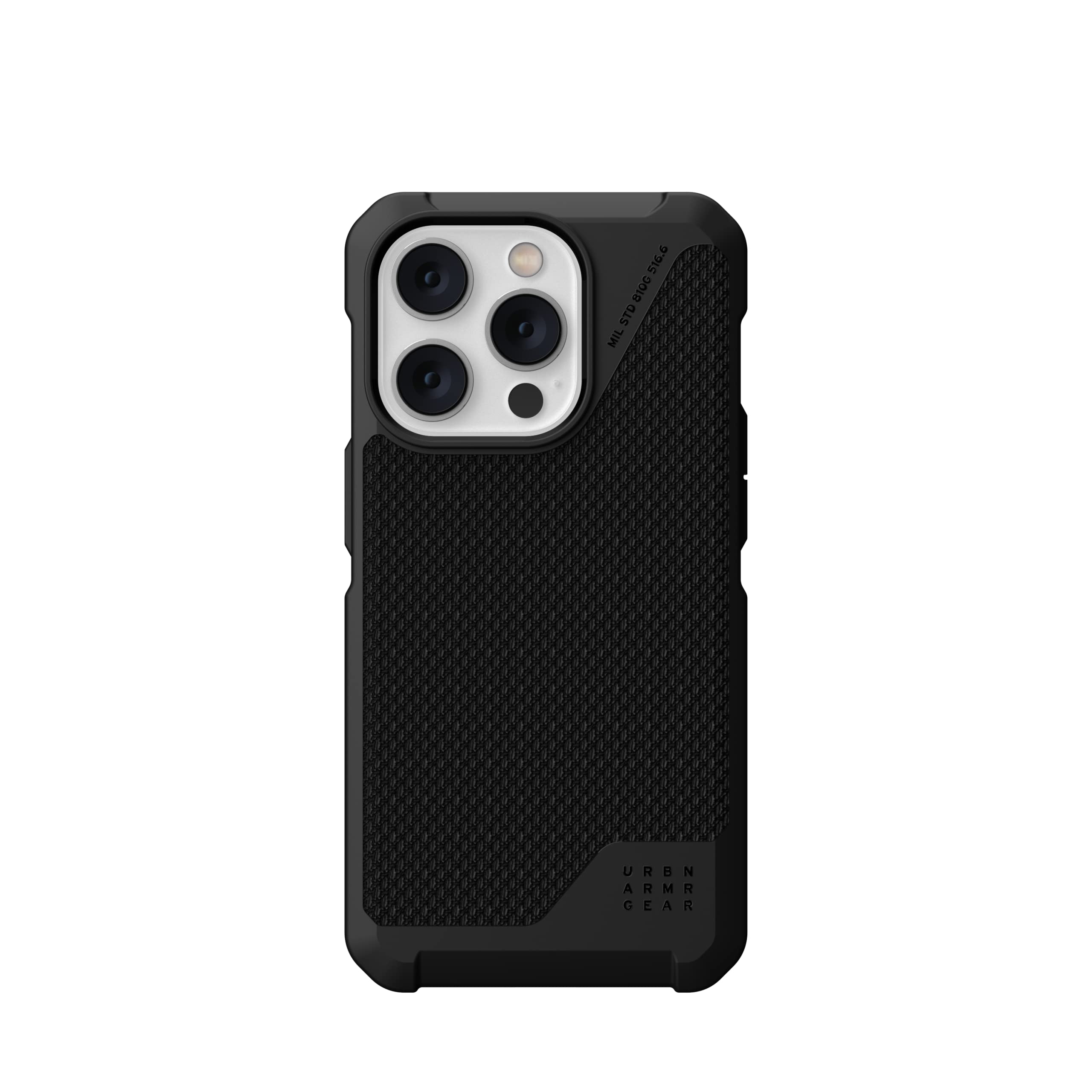URBAN ARMOR GEAR UAG Designed for iPhone 14 Pro Case Kevlar Black 6.1" Metropolis LT Built-in Magnet Compatible with MagSafe Charging Featherlight Heavy Duty Shockproof Slim Rugged Protective Cover - Image 3