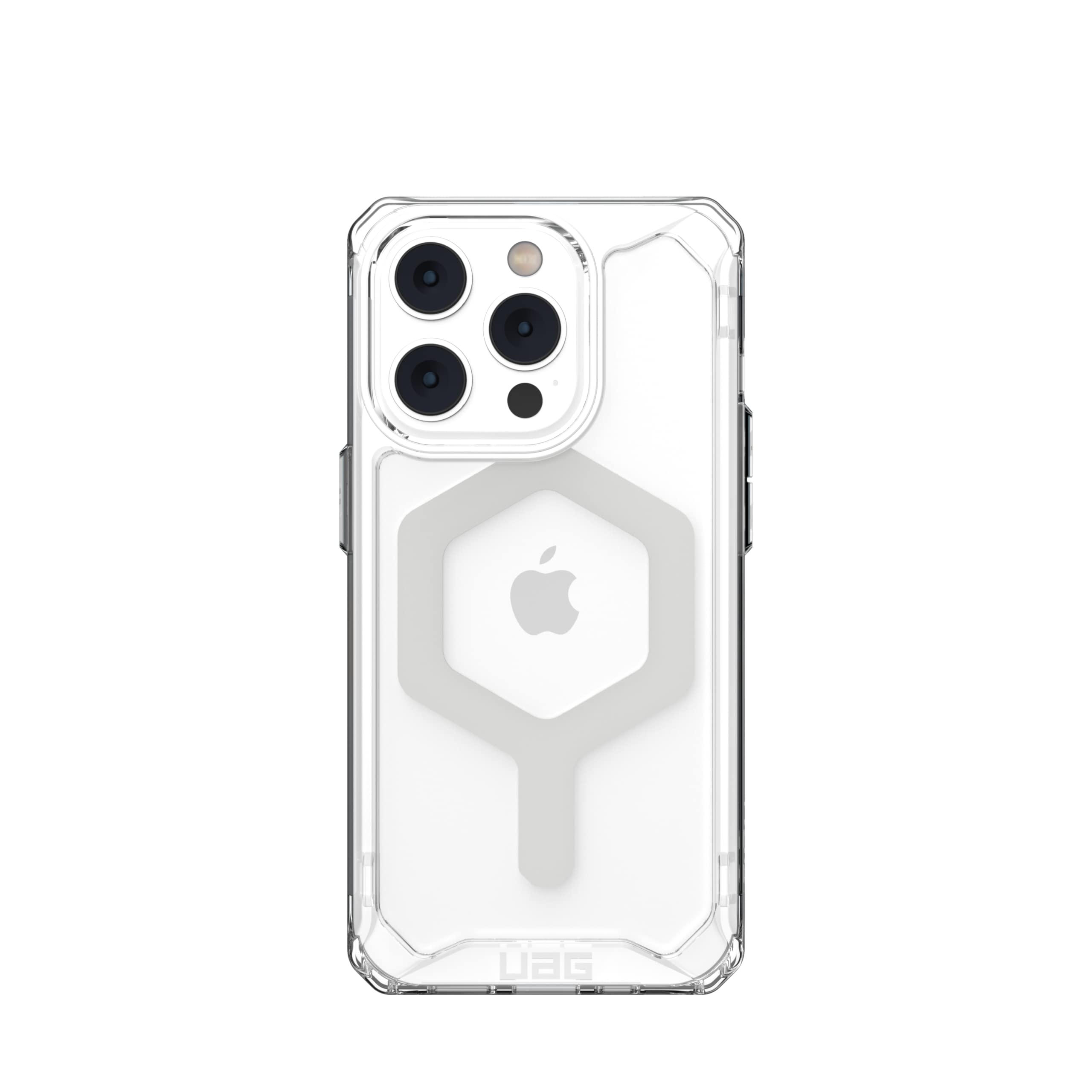URBAN ARMOR GEAR UAG Designed for iPhone 14 Pro Case Translucent Clear Ice 6.1" Plyo Built-in Magnet Compatible with MagSafe Charging Lightweight Slim Shockproof Transparent Protective Cover - Image 3