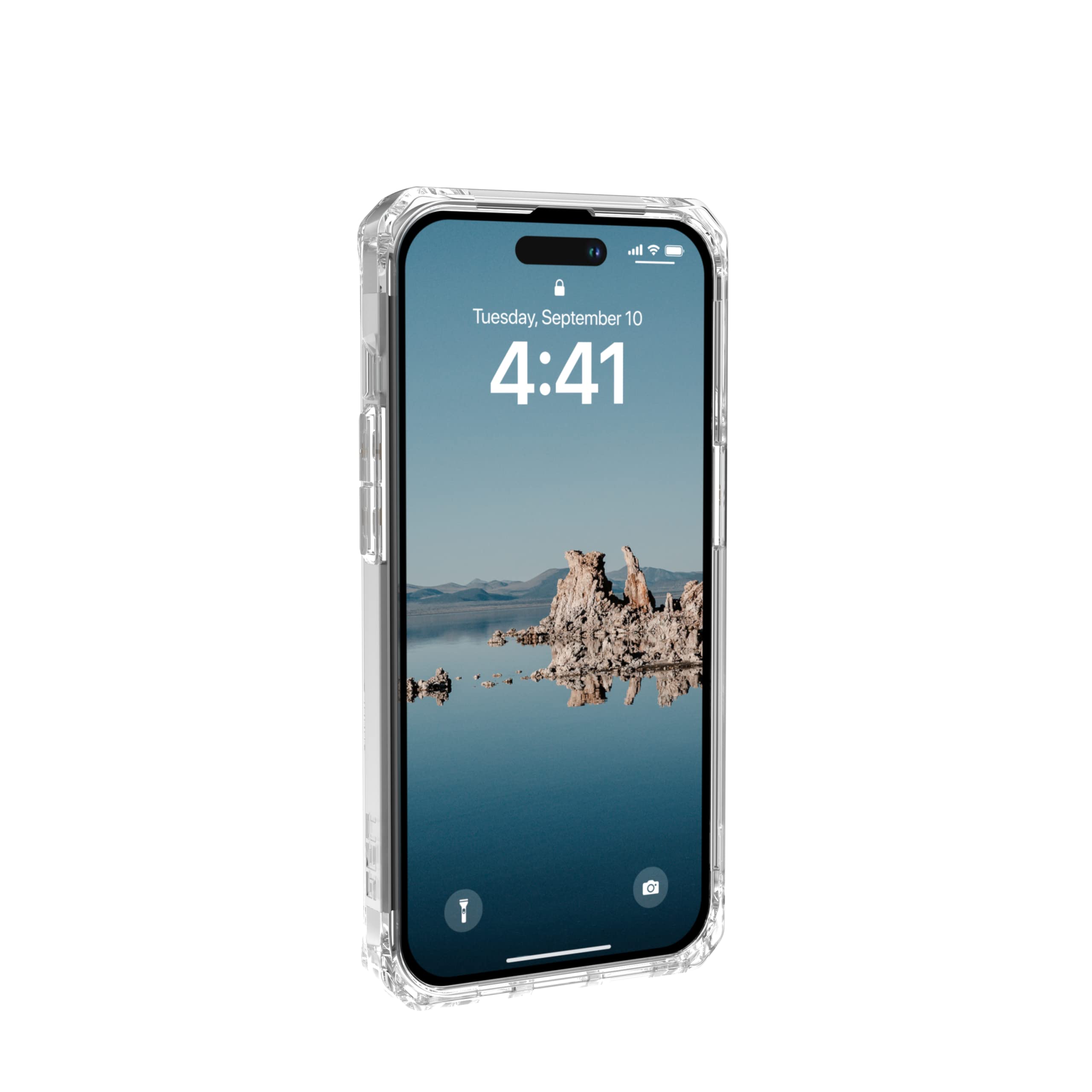 URBAN ARMOR GEAR UAG Designed for iPhone 14 Pro Case Translucent Clear Ice 6.1" Plyo Built-in Magnet Compatible with MagSafe Charging Lightweight Slim Shockproof Transparent Protective Cover - Image 4