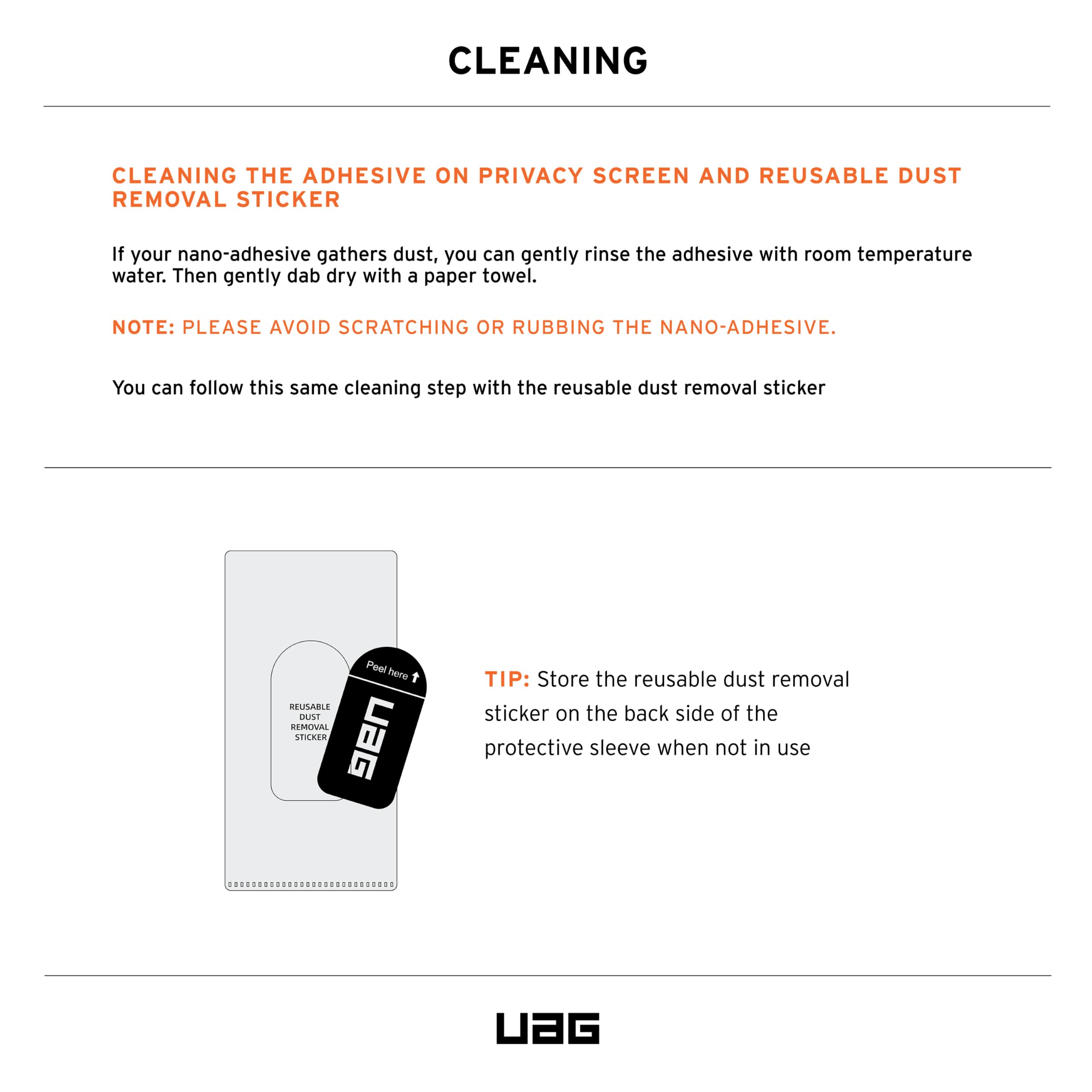 URBAN ARMOR GEAR UAG Designed for iPhone 15 Pro Removable & Reusable Privacy Screen Tint - Premium 2-Way Anti-glare Anti-Spy Flexible Phone Cover - Image 5