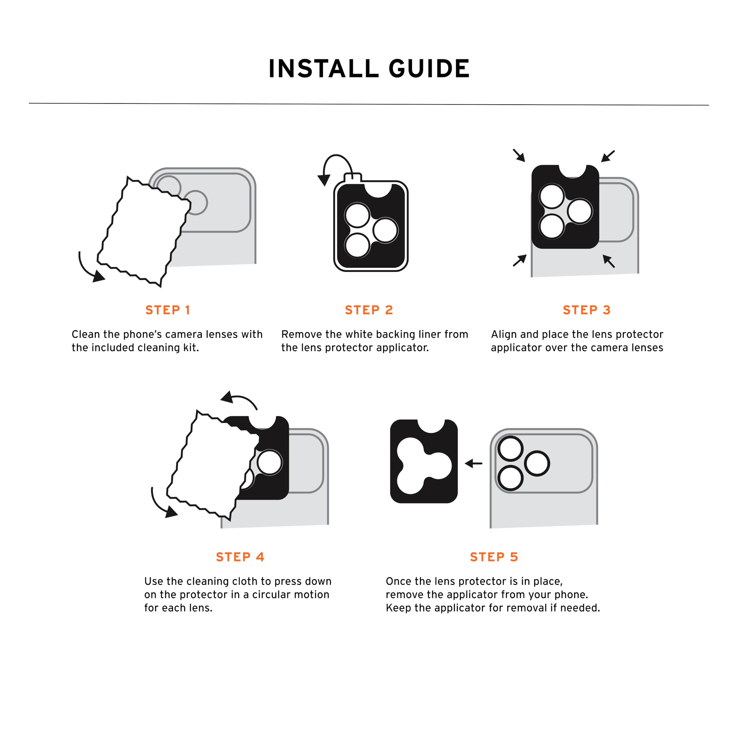 URBAN ARMOR GEAR UAG Designed for iPhone 17 Pro 6.3" & iPhone 17 Pro Max 6.9" Len Shield Camera Lens Protector, Anti-Fingerprint Individual Titanium Alloy Ring Aluminosilicate Glass, Titanium - Image 3