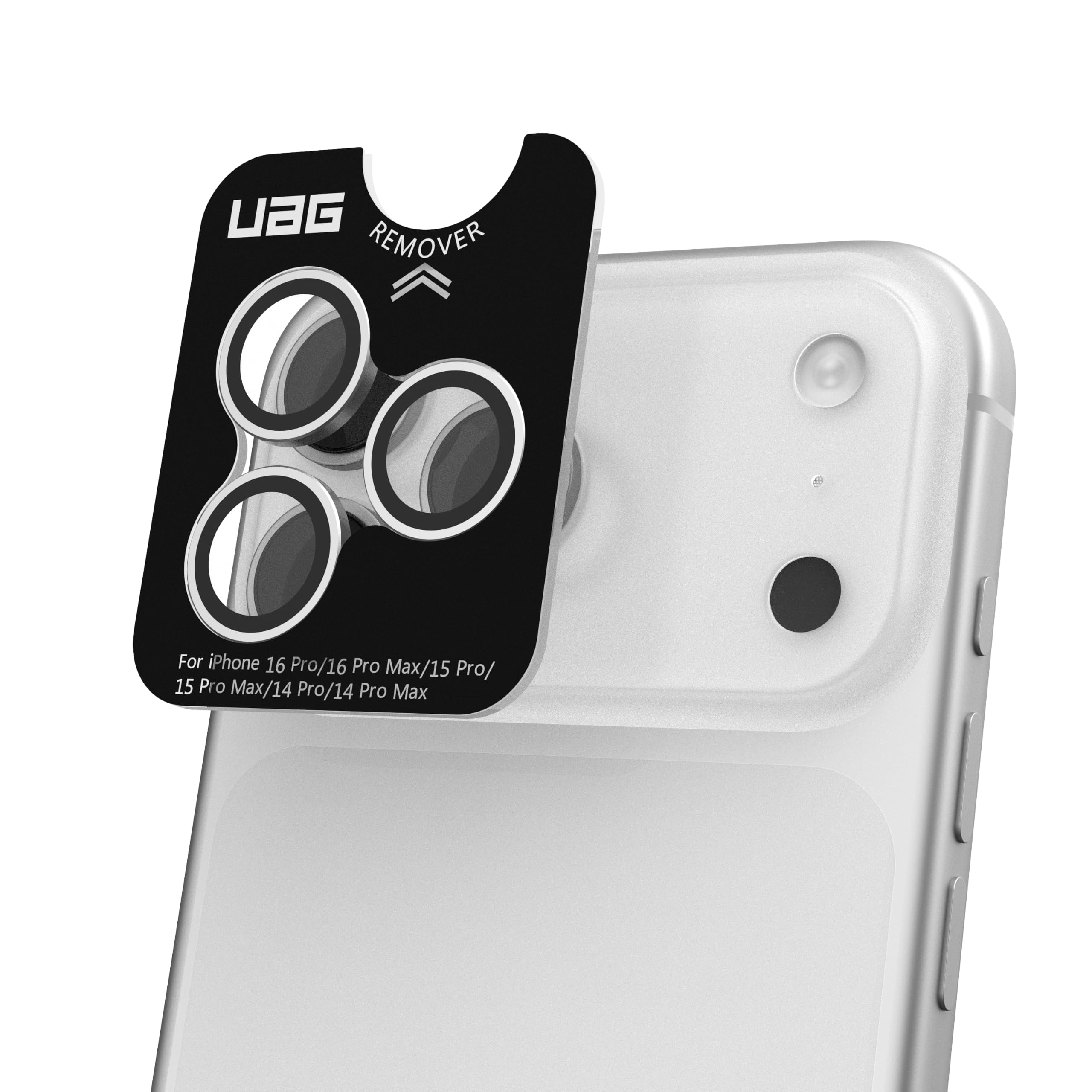 URBAN ARMOR GEAR UAG Designed for iPhone 17 Pro 6.3" & iPhone 17 Pro Max 6.9" Len Shield Camera Lens Protector, Anti-Fingerprint Individual Titanium Alloy Ring Aluminosilicate Glass, Titanium - Image 5