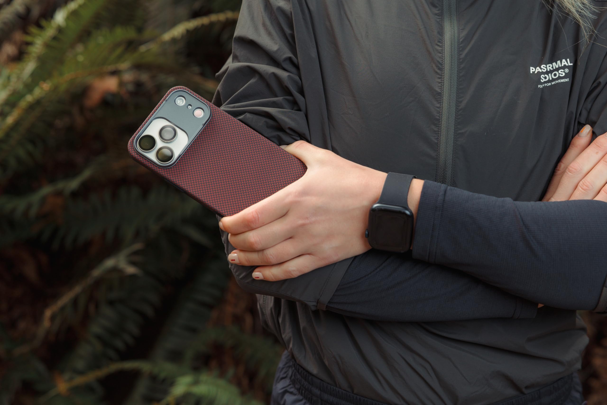 URBAN ARMOR GEAR UAG Designed for iPhone 17 Pro Case Fibr Armr - Compatible with MagSafe Military Grade Protective Cover, Orange/Charcoal - Image 3