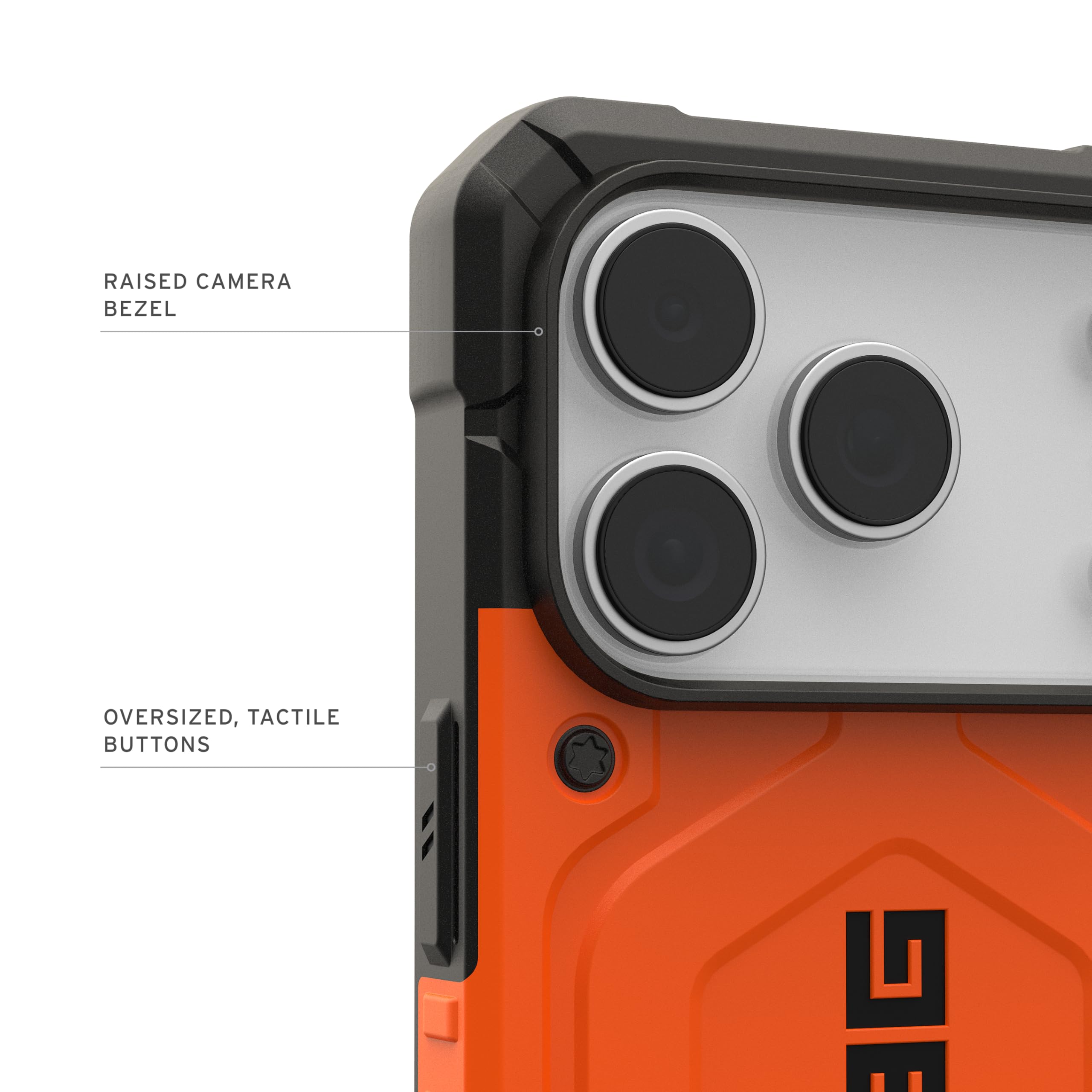 URBAN ARMOR GEAR UAG Designed for iPhone 17 Pro Case Pathfinder - Compatible with MagSafe Military Grade Protective Cover, Orange - Image 5