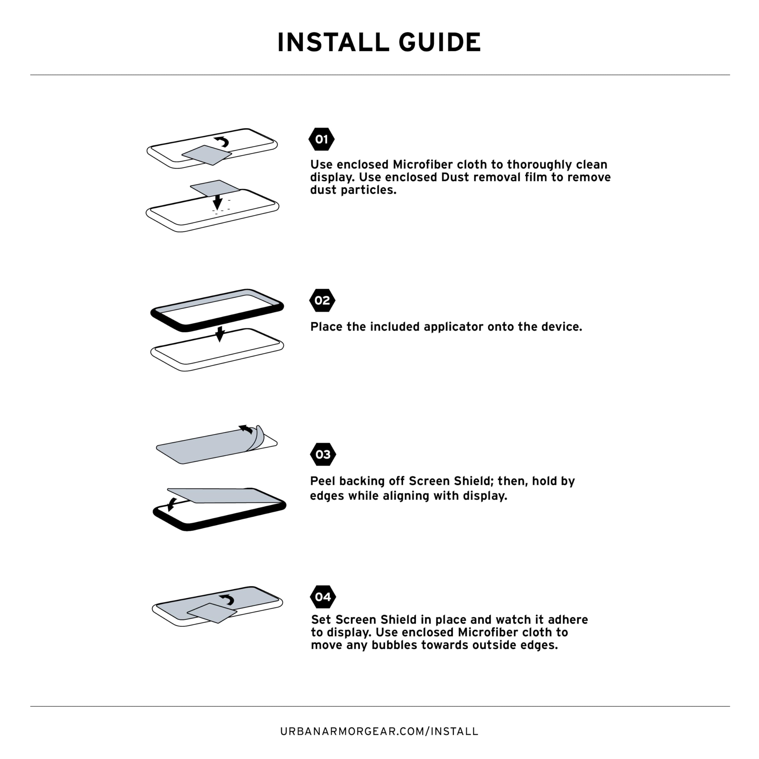 URBAN ARMOR GEAR UAG Designed for iPhone 17 Pro Screen Protector 6.3" Glass Shield Ultra - Anti-fingerprint HD Clarity Shatter Proof Tempered Glass,Clear - Image 3