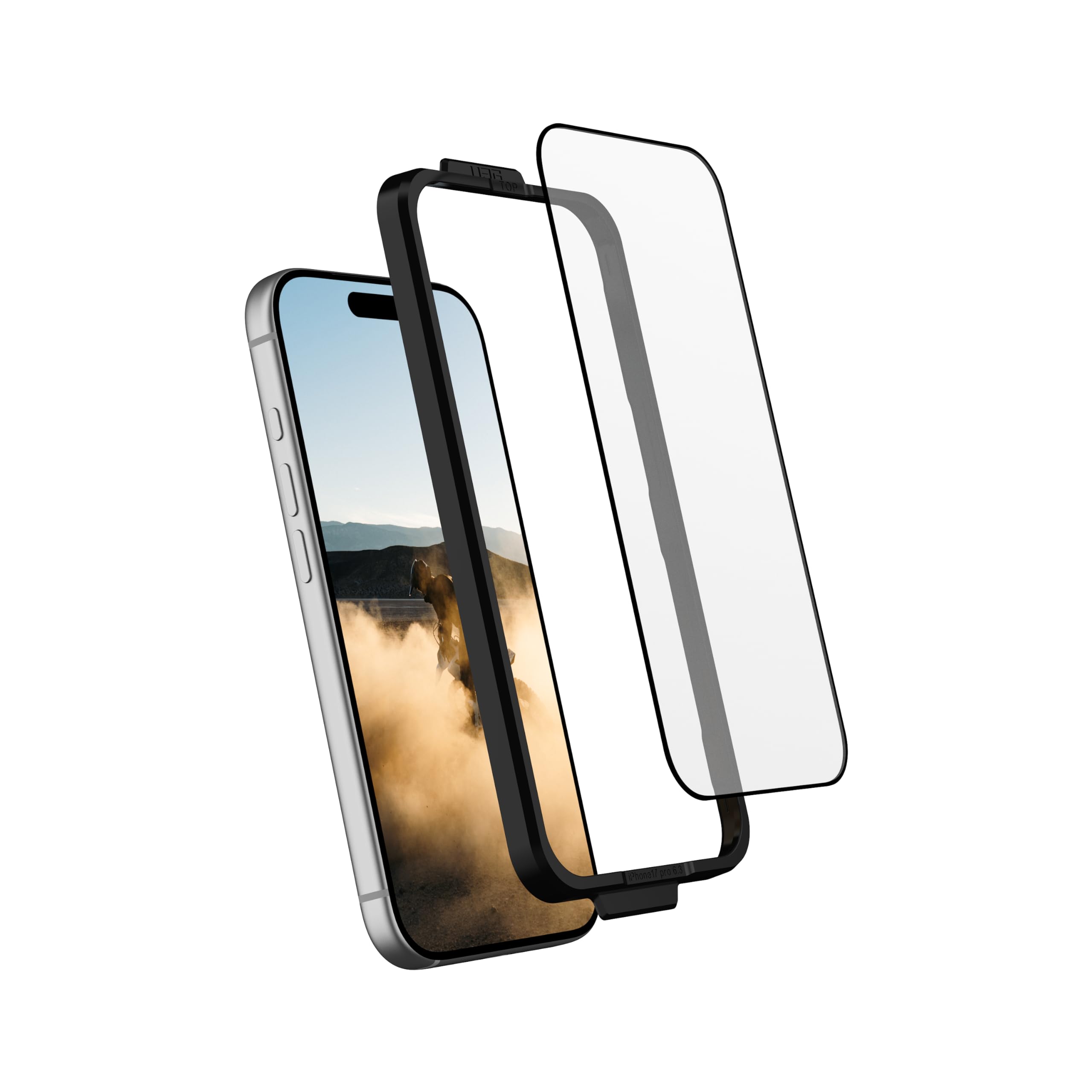 URBAN ARMOR GEAR UAG Designed for iPhone 17 Pro Screen Protector 6.3" Glass Shield Ultra - Anti-fingerprint HD Clarity Shatter Proof Tempered Glass,Clear - Image 7