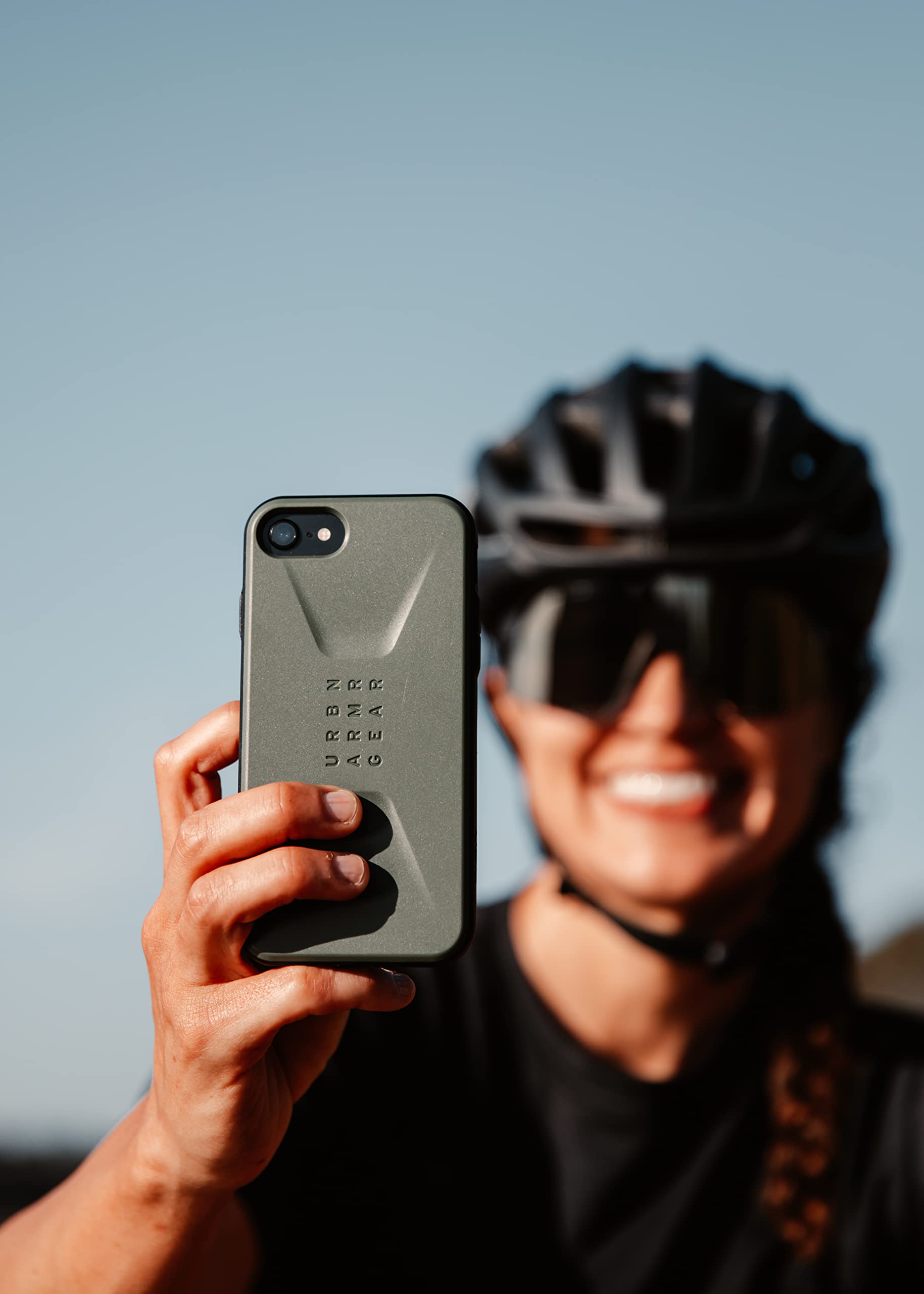 URBAN ARMOR GEAR UAG Designed for iPhone SE (2022) Case [4.7-inch Screen] Sleek Ultra-Thin Shock-Absorbent Civilian Protective Cover, Olive - Image 7