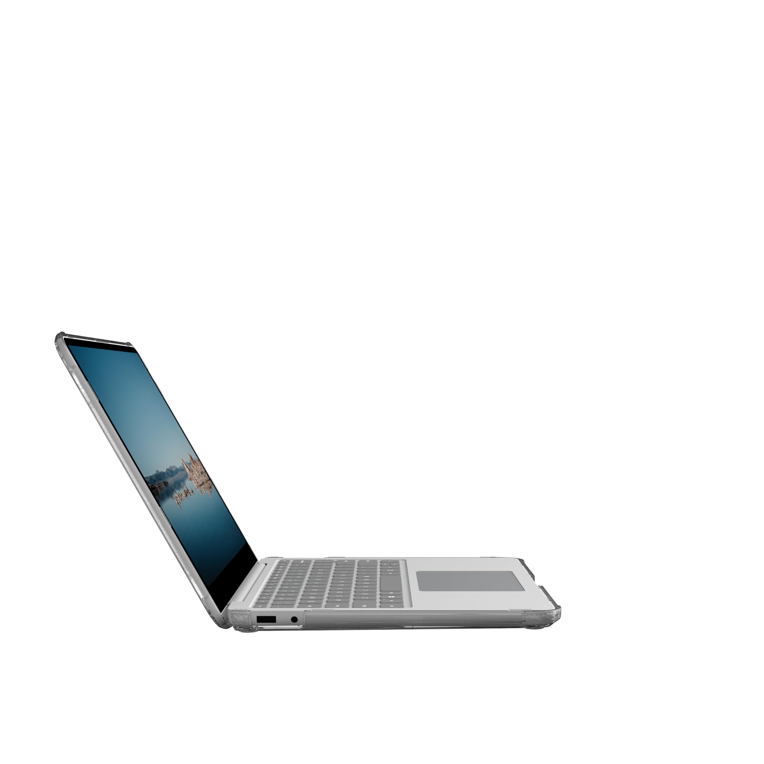 URBAN ARMOR GEAR UAG Designed for Microsoft Surface Laptop 13-inch (1st Edition) Case Plyo - Rugged Hard Shell One Piece Design Military Grade Transparent Clear Protective Cover, Ice - Image 6