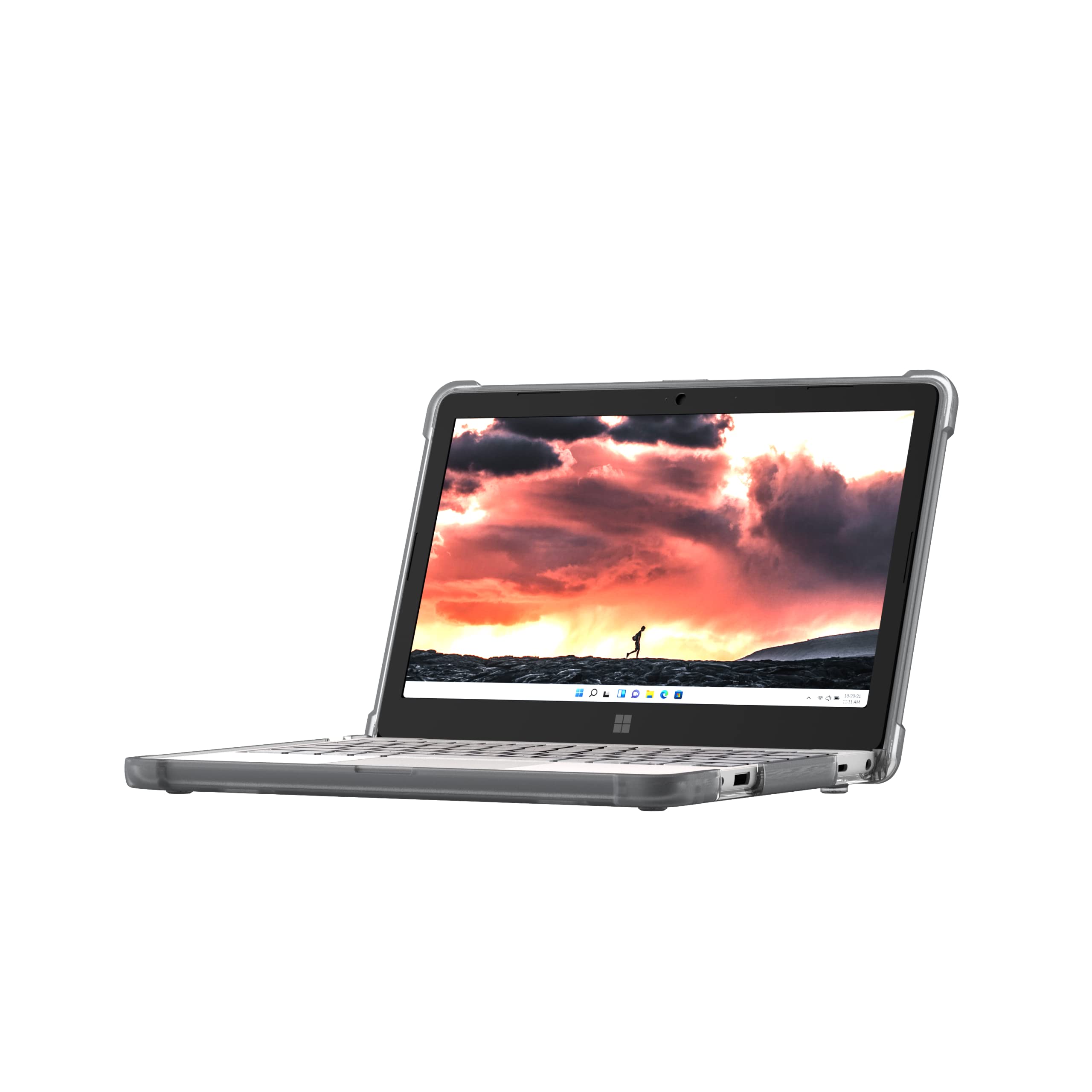 URBAN ARMOR GEAR UAG Designed for Microsoft Surface Laptop SE Case 2022 11.6 inch Screen Laptop for Education Clear Translucent Ice Rugged Shockproof Plyo Military Drop Tested Laptop Cover - Image 5