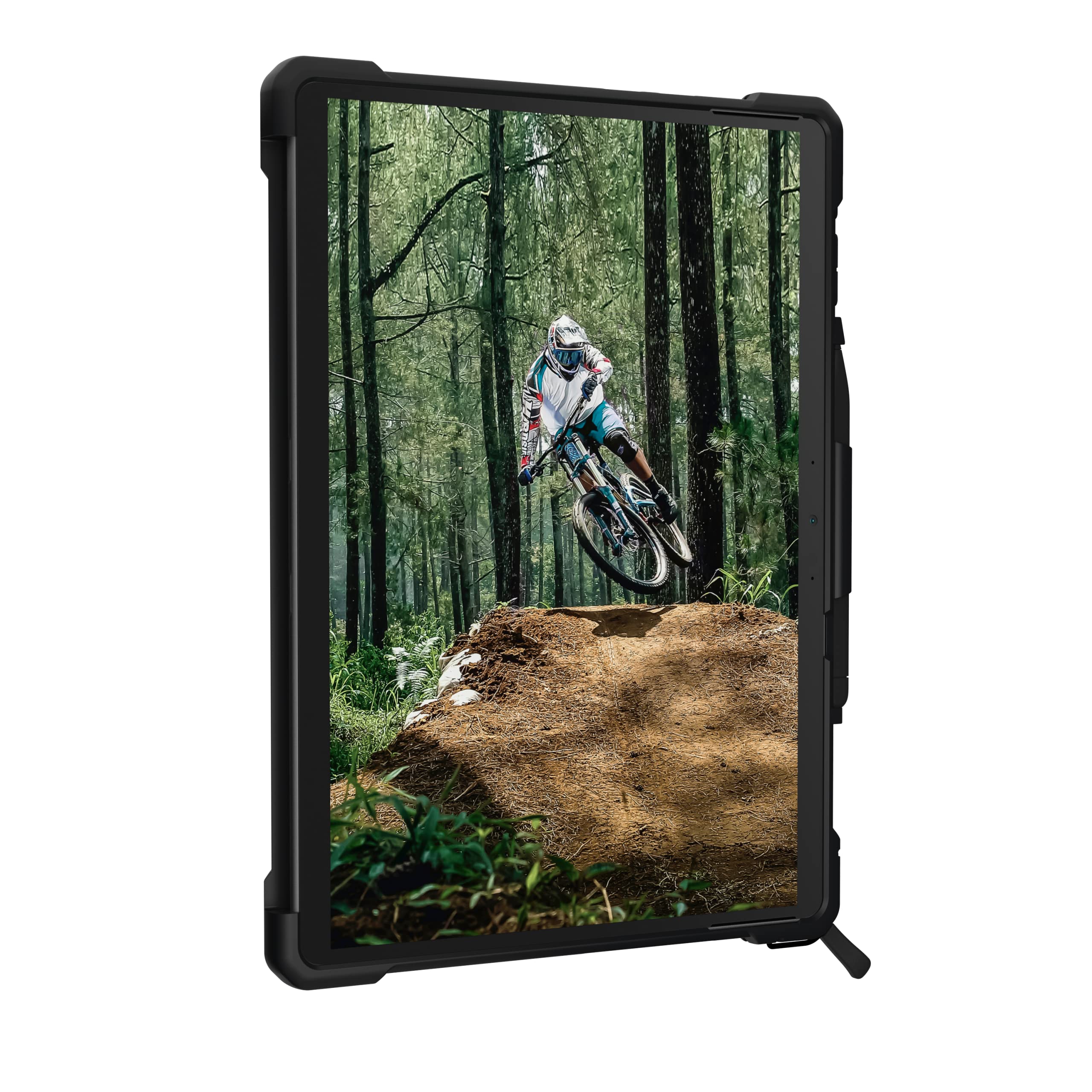 URBAN ARMOR GEAR UAG Designed for Microsoft Surface Pro 11/10/9 Case with Built-in Kickstand Hand & Shoulder Strap Pen Holder Compatible with Type Cover Keyboard Rugged Protective Cover, Plasma Ice - Image 4