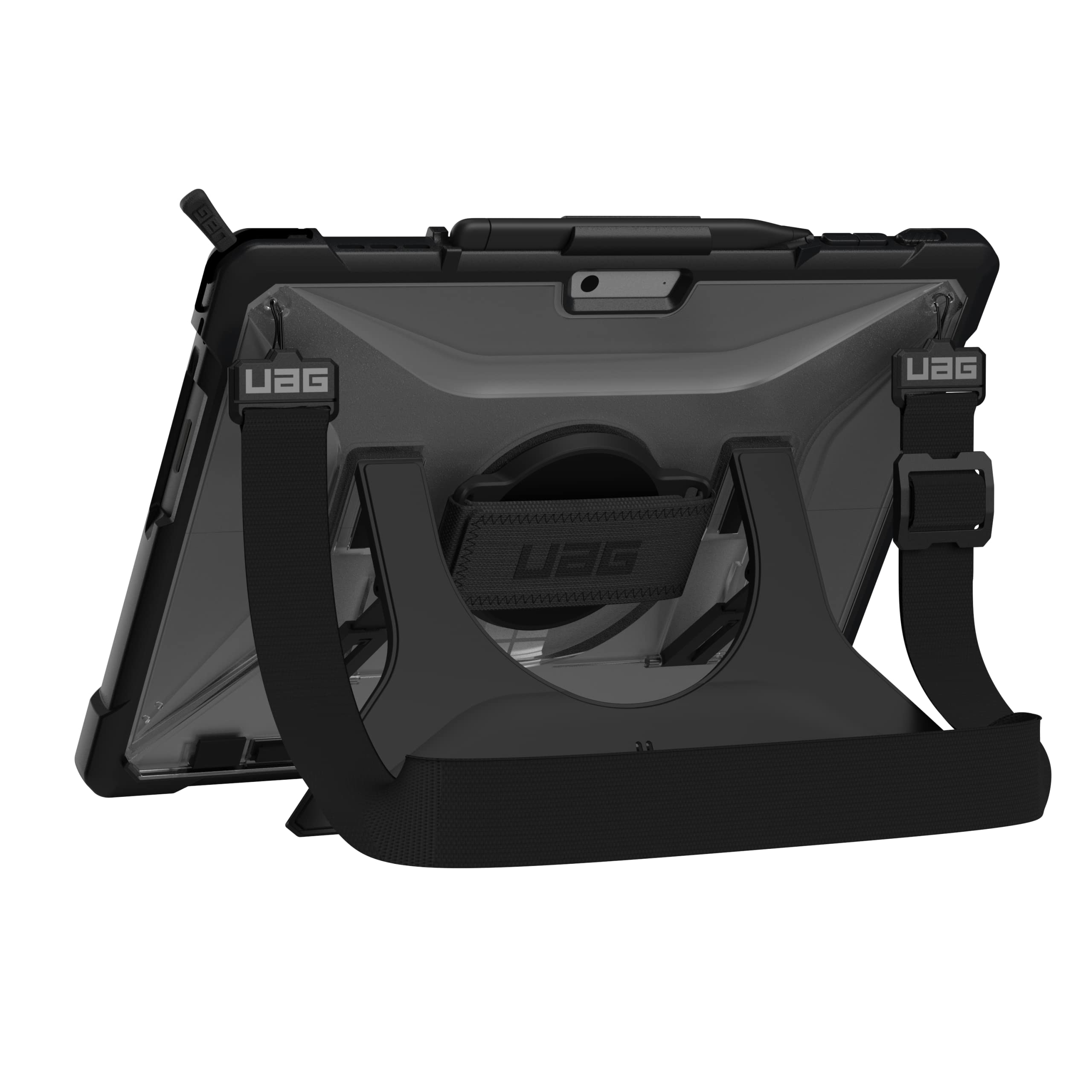 URBAN ARMOR GEAR UAG Designed for Microsoft Surface Pro 11/10/9 Case with Built-in Kickstand Hand & Shoulder Strap Pen Holder Compatible with Type Cover Keyboard Rugged Protective Cover, Plasma Ice - Image 6