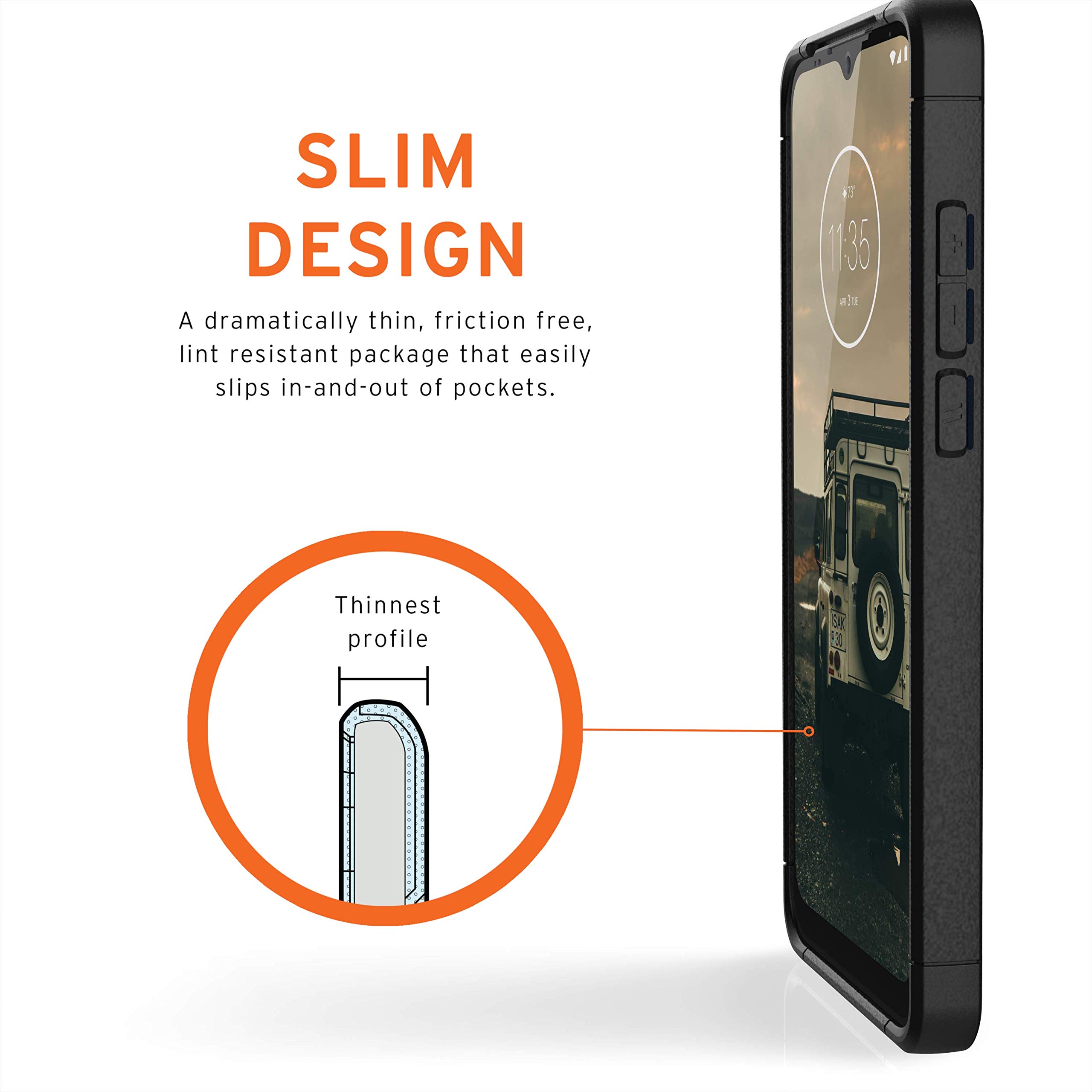 URBAN ARMOR GEAR UAG Designed for Moto G Play (2021) Case (Compatible with North American Model Only) Scout Rugged Sleek Shockproof Lightweight Military Drop Tested Protective Cover, Black - Image 5