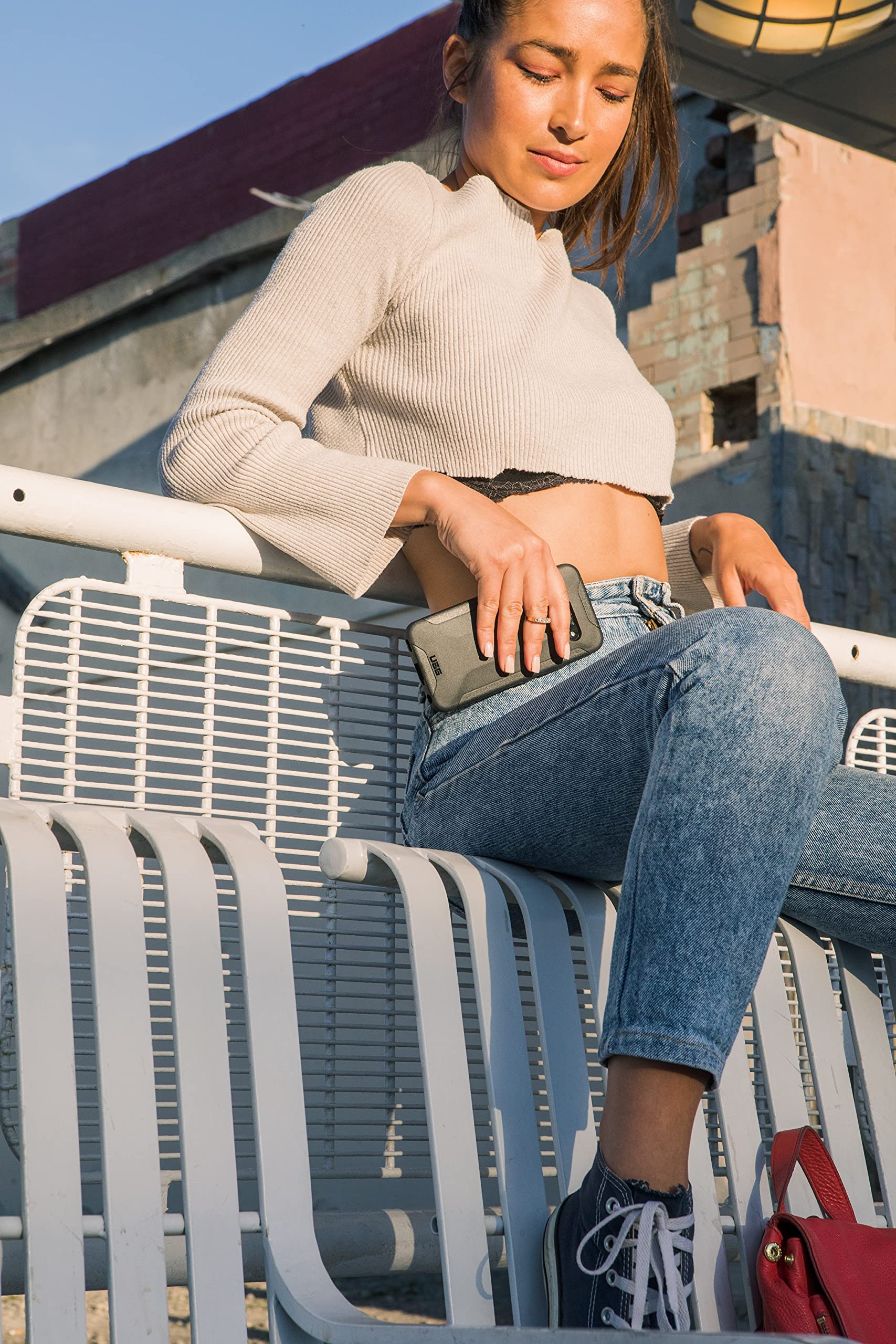 URBAN ARMOR GEAR UAG Designed for Motorola Moto One 5G Ace Case (2021) [6.7-inch Screen] Scout Rugged Sleek Shockproof Lightweight Antimicrobial Military Drop Tested Protective Cover, Mallard - Image 7