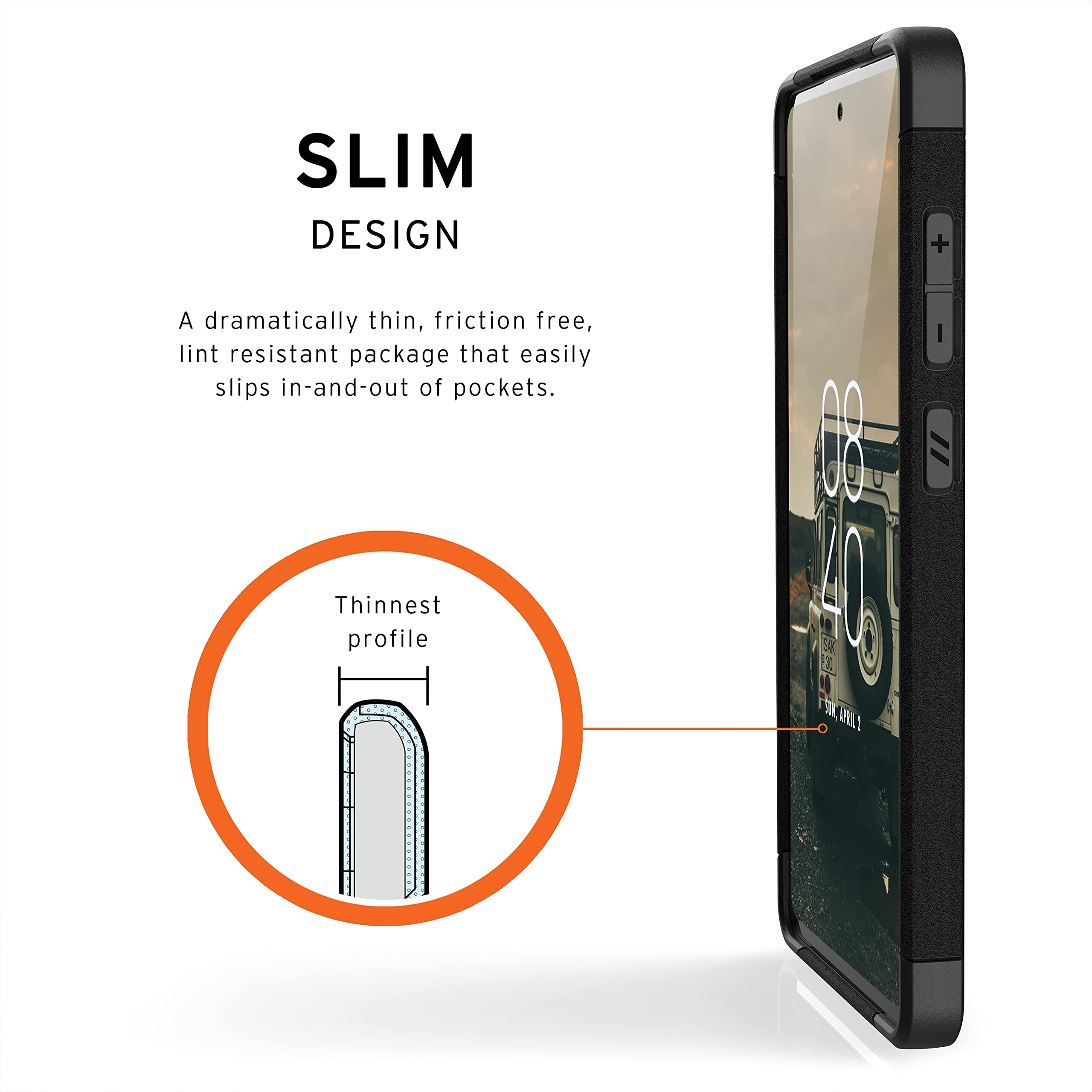 URBAN ARMOR GEAR UAG Designed for Samsung Galaxy A72 (SM-A725) Case [6.7-inch Screen] Scout Rugged Sleek Shockproof Lightweight Military Drop Tested Protective Cover, Black - Image 3