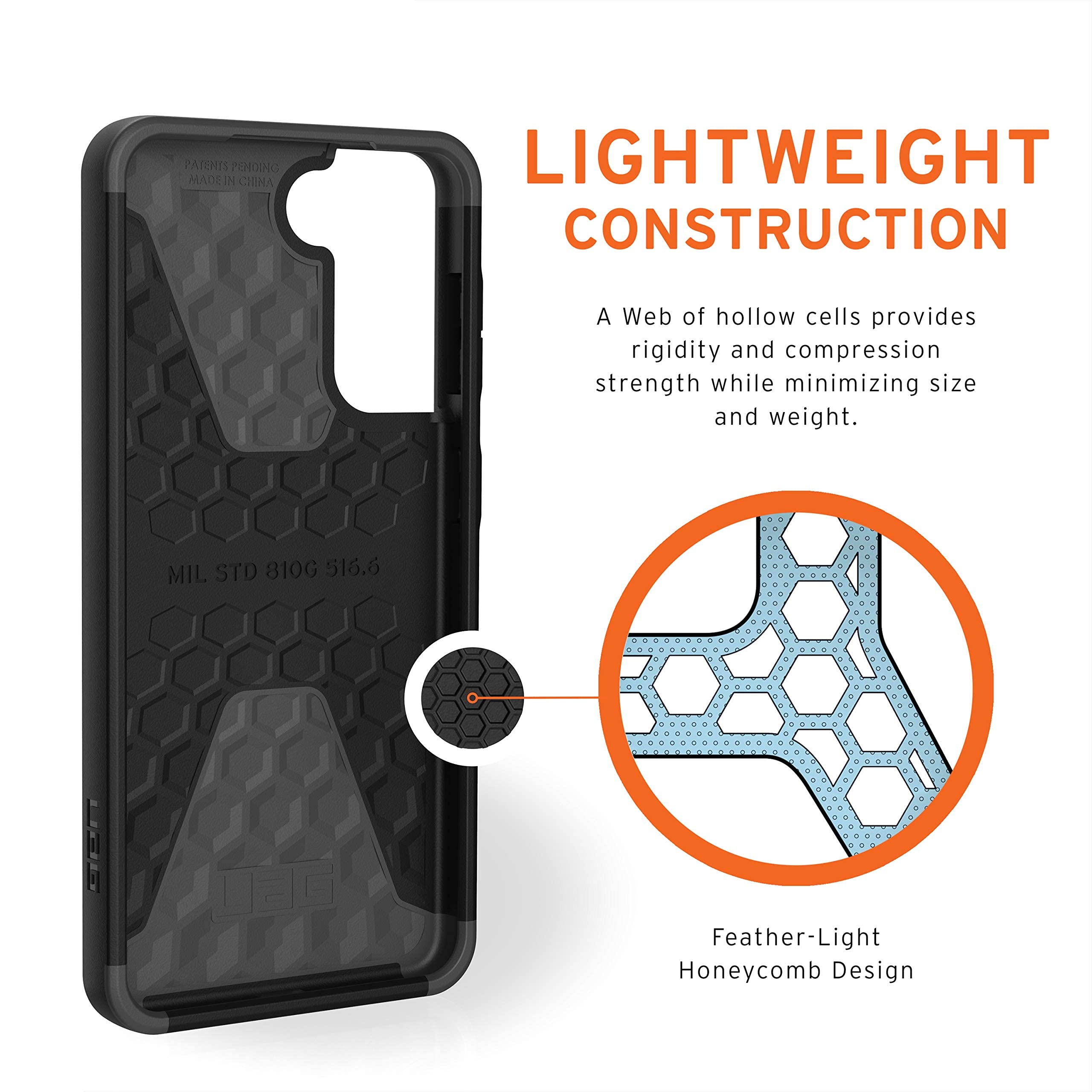 URBAN ARMOR GEAR UAG Designed for Samsung Galaxy S21 Plus Case Purple Eggplant Sleek Ultra-Thin Shock-Absorbent Civilian Protective Cover, [6.7 inch Screen] - Image 6