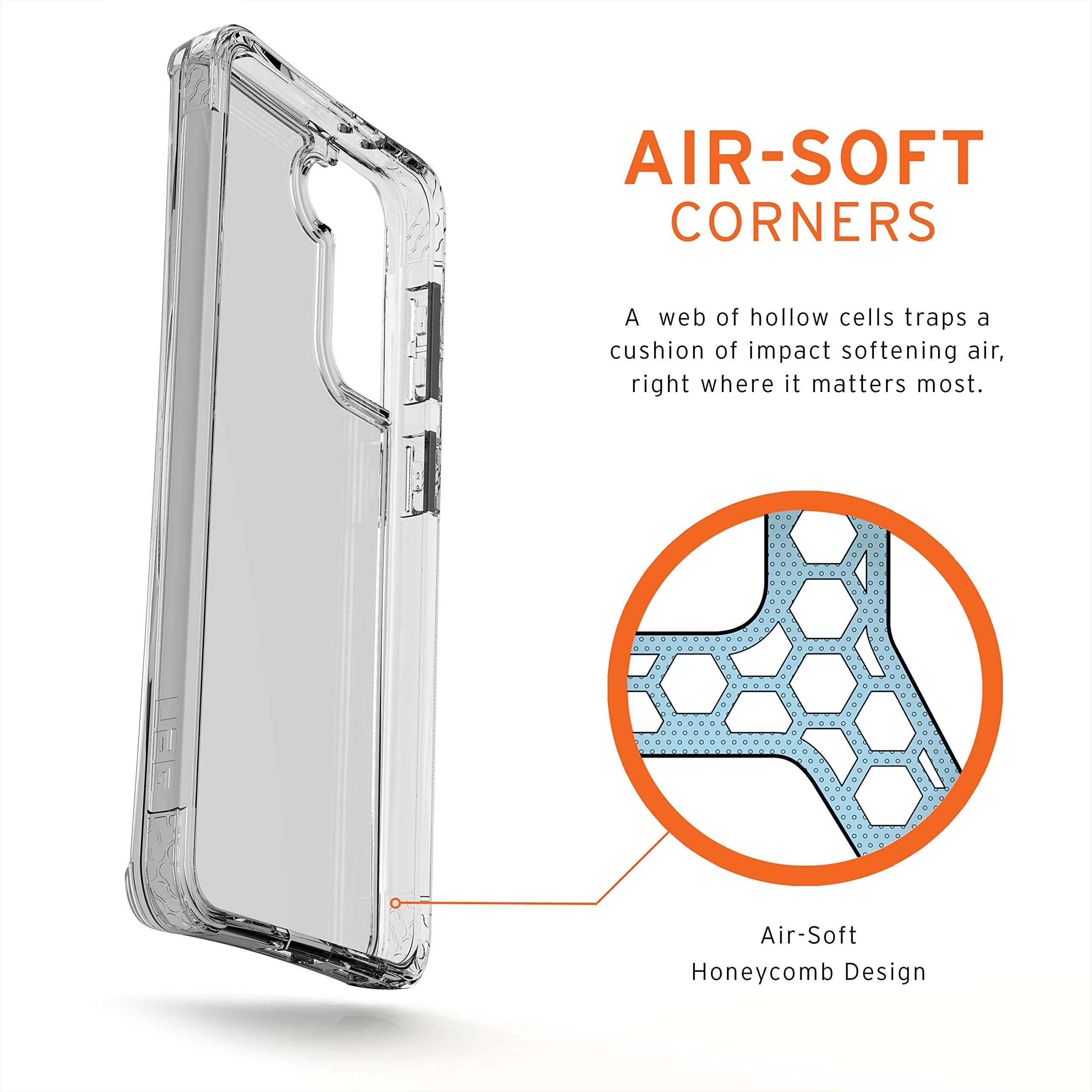URBAN ARMOR GEAR UAG Designed for Samsung Galaxy S21 Plus Case Clear Ice Rugged Lightweight Slim Shockproof Transparent Plyo Protective Cover, [6.7 inch Screen] - Image 6