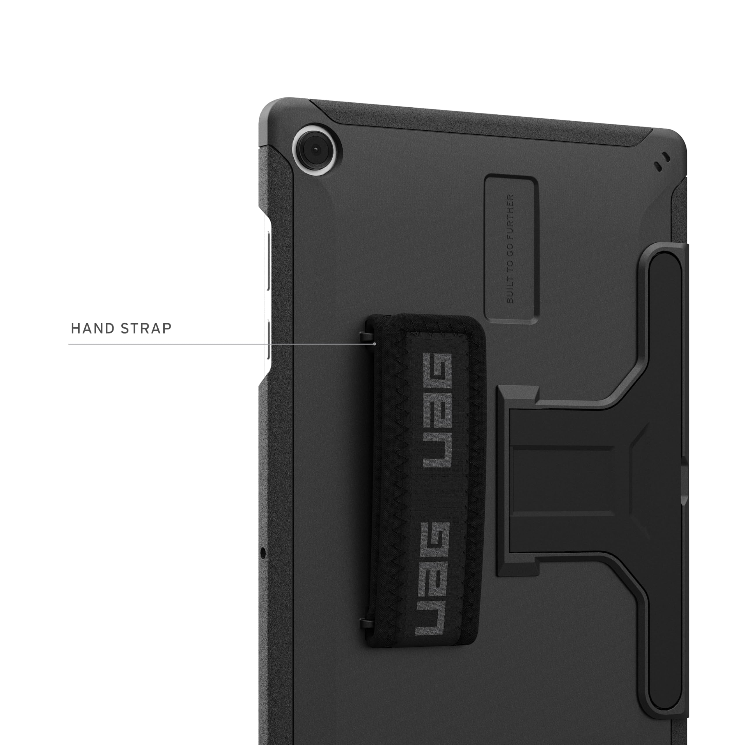 URBAN ARMOR GEAR UAG Designed for Samsung Galaxy Tab A11+ Plus Case SM-X230 SM-X236 Scout with Handstrap & Kickstand, Rugged Military Grade Dropproof Protective Cover, Black - Image 4