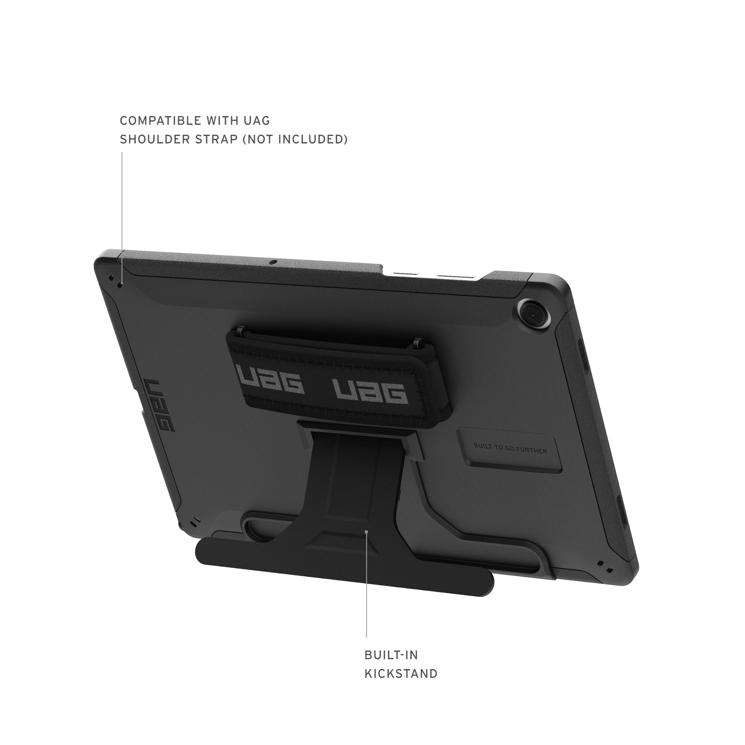 URBAN ARMOR GEAR UAG Designed for Samsung Galaxy Tab A11+ Plus Case SM-X230 SM-X236 Scout with Handstrap & Kickstand, Rugged Military Grade Dropproof Protective Cover, Black - Image 5