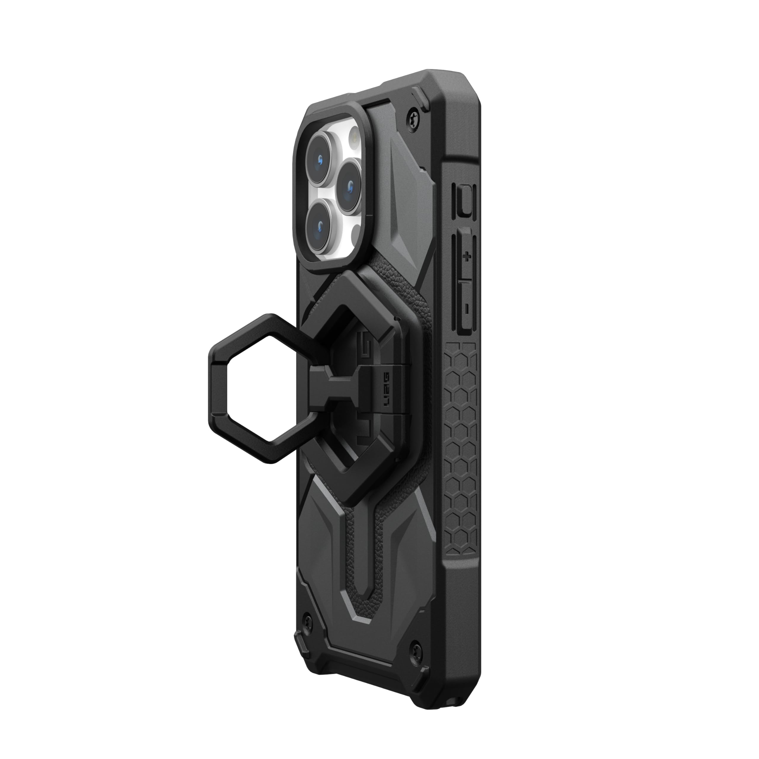 URBAN ARMOR GEAR UAG Magnetic Phone Ring Stand Compatible with MagSafe Magnet, Removable Metal Finger Ring Grip & 360 Rotation Adjustable Kickstand for iPhone 17, Galaxy S26, Black/Black - Image 6