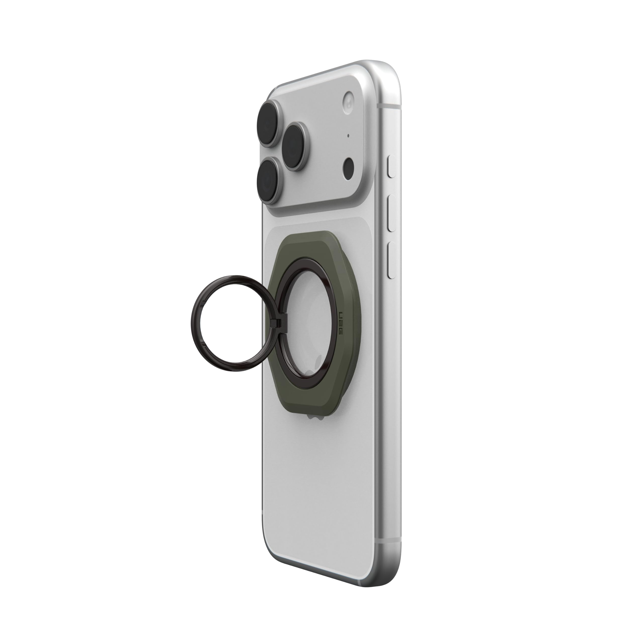 URBAN ARMOR GEAR UAG Mag Ring Stand LT - Ultra Strong Magnet MagSafe Compatible Metal Phone Ring Grip 360 Rotation Multi-Viewing Kickstand, Olive - Image 4
