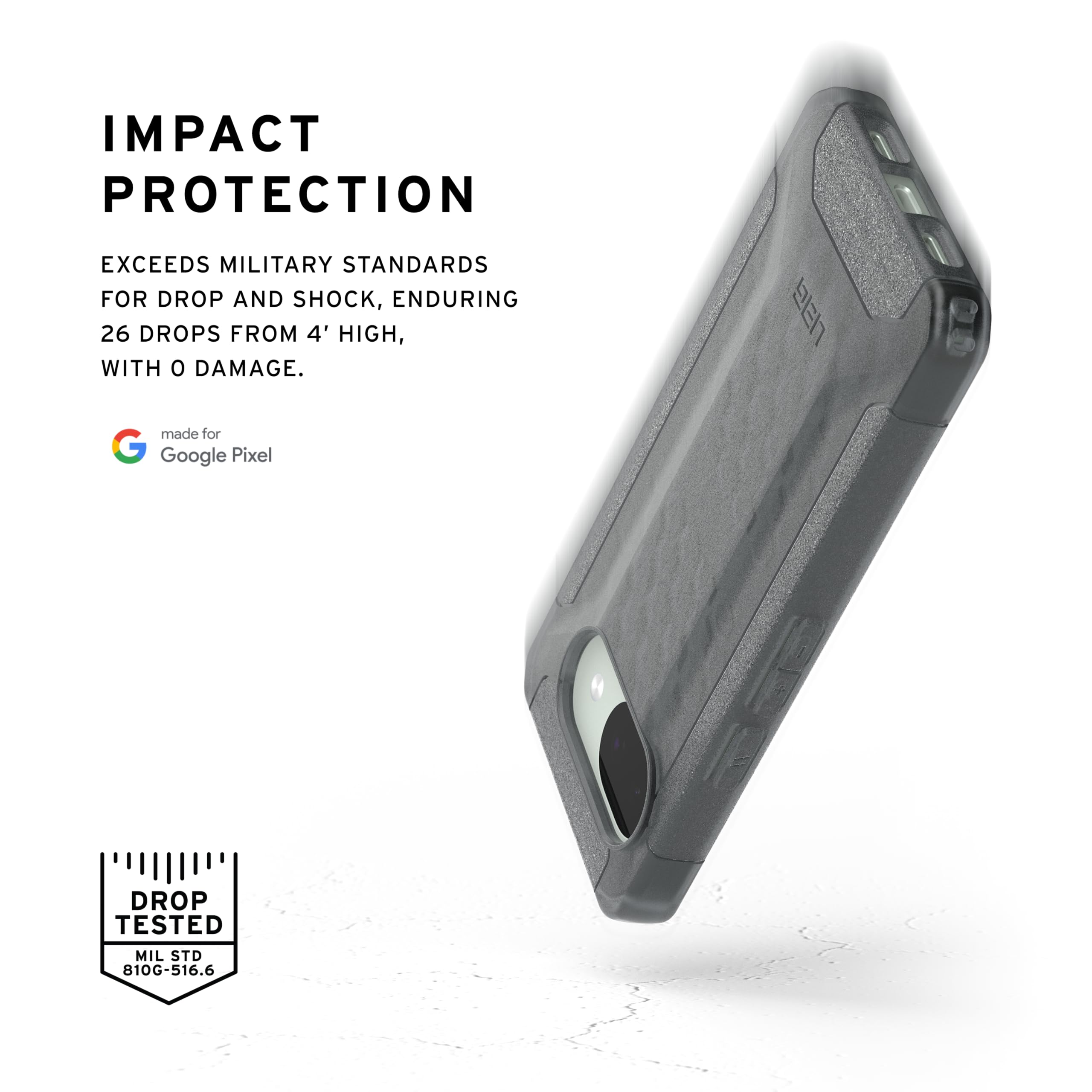URBAN ARMOR GEAR UAG Made for Google Pixel 10a Case Scout - Rugged Anti-Slip Military Grade Dropproof Protective Cover, Translucent Ash - Image 3