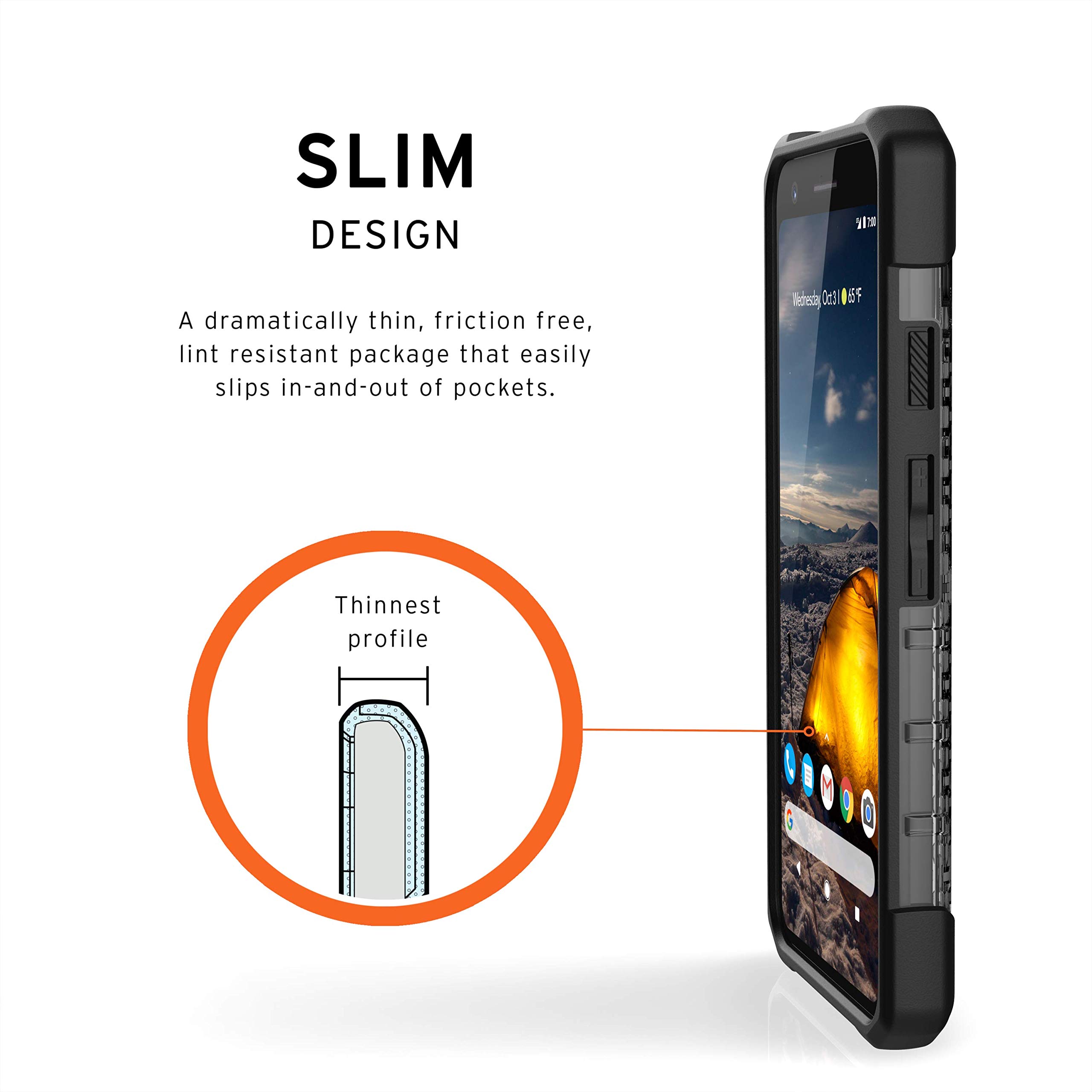 URBAN ARMOR GEAR UAG Made for Google Pixel 4 [5.7-inch Screen] Plasma Feather-Light Rugged [Ice] Military Drop Tested Case - Image 5