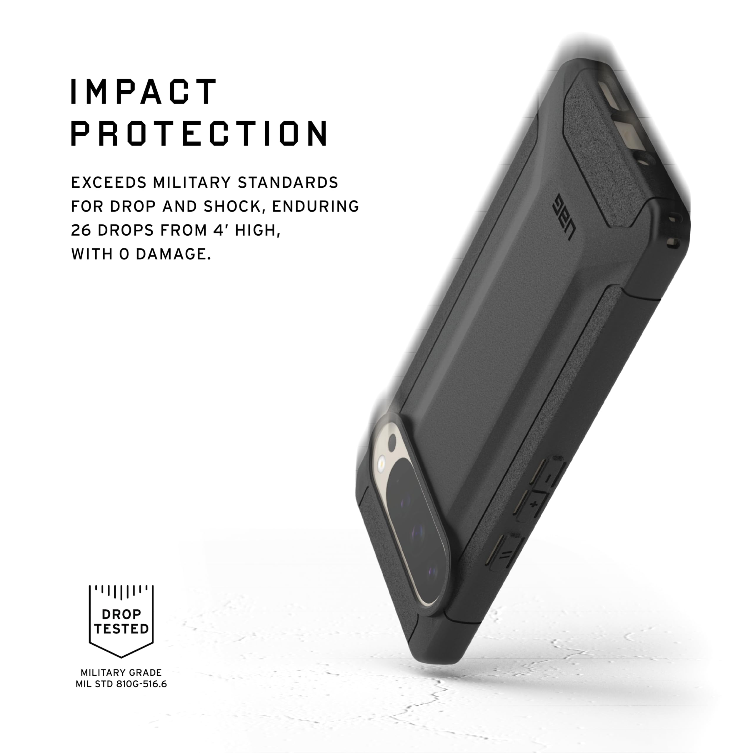 URBAN ARMOR GEAR UAG Made for Google Pixel 9 Pro XL Case Scout Black, Ultra Sleek Slim Fit Rugged Anti-Scratch Shockproof Military Drop Tested MIL-STD Protective Cover - Image 4