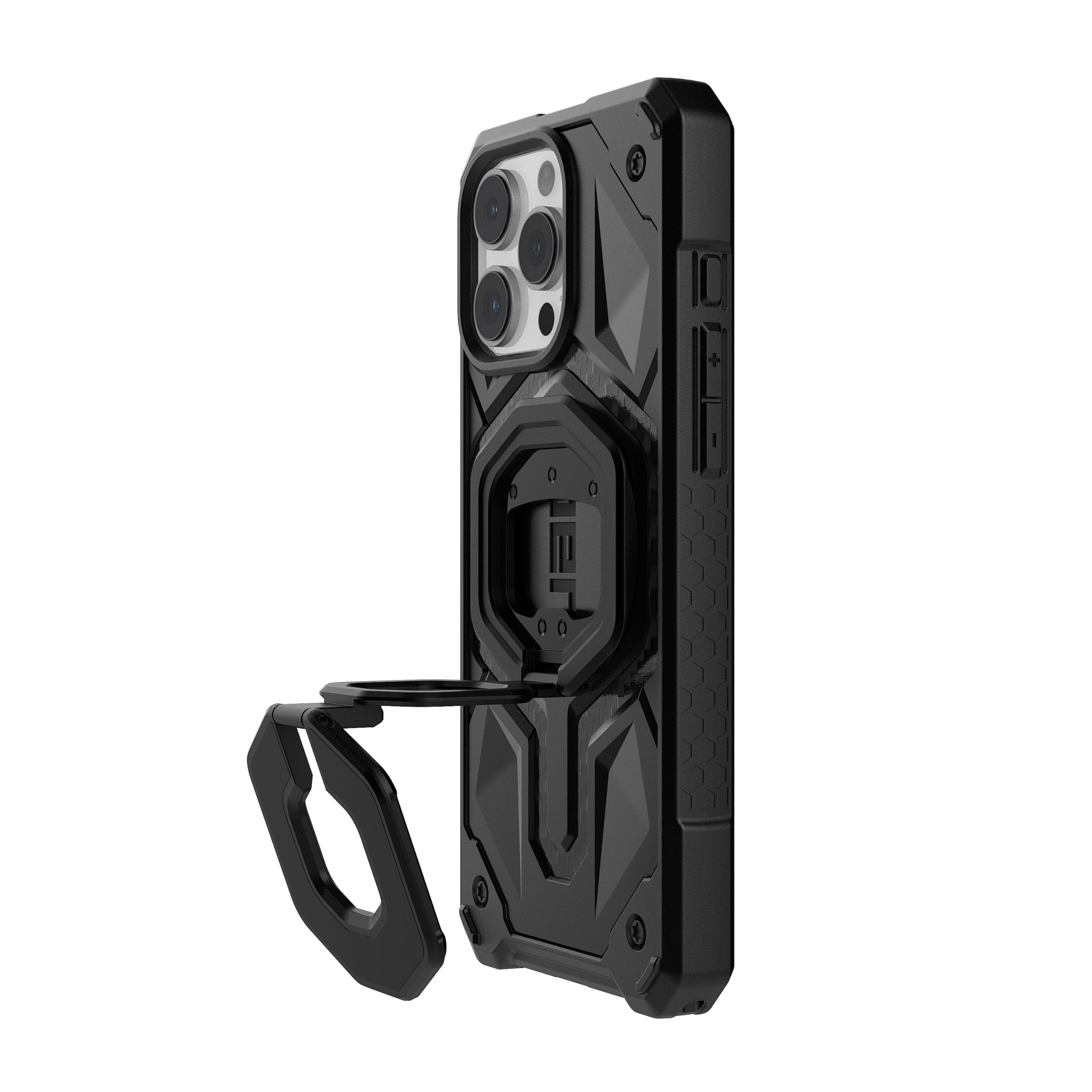 URBAN ARMOR GEAR UAG Magnetic Ring Stand Monarch Mag2 w/Built-in Bottle Opener - Ultra-Strong Double Magnet MagSafe Compatible Metal Phone Ring Grip 360 Rotation Multi-Functional Kickstand, Black - Image 9