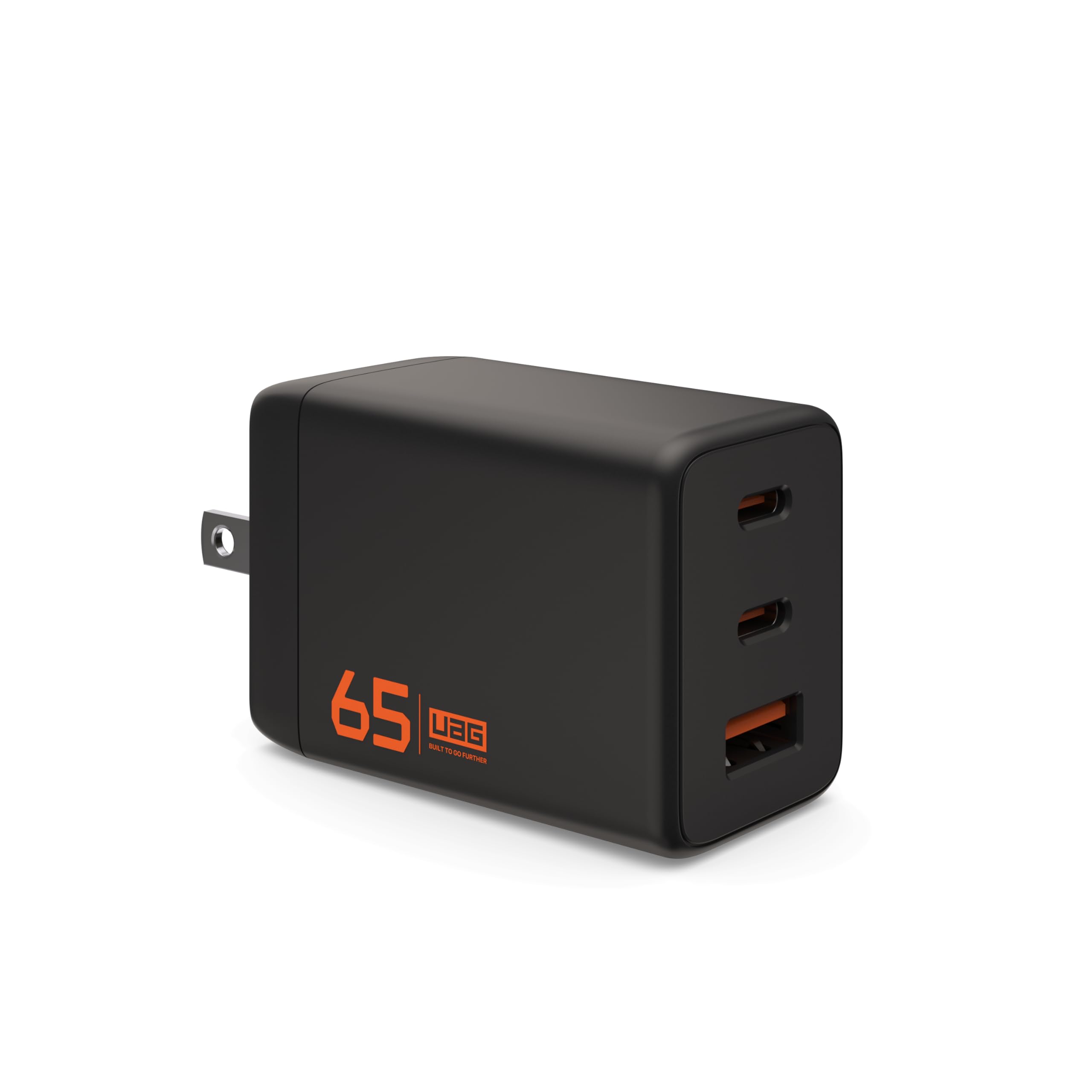URBAN ARMOR GEAR UAG SRG 65W GaN 3-Port Wall Charger - USB USB-C Multiport Foldable Compact Travel PD 3.0 Quick Charging Power Adapter for Smartphone & Tablet, Black - Image 7