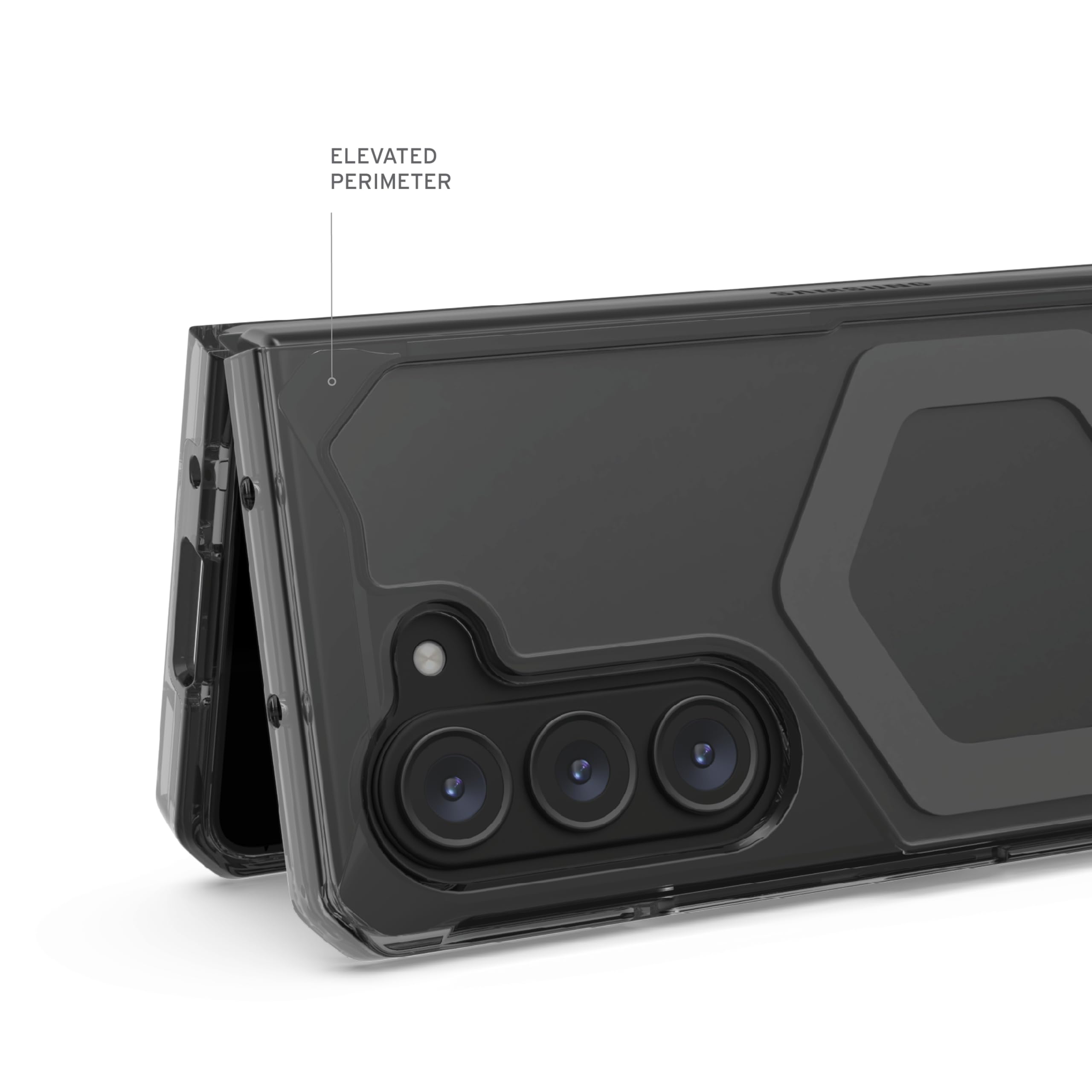 URBAN ARMOR GEAR [Updated Version] UAG Case for Samsung Galaxy Z Fold 5 2023 Plyo Pro Ash/Space Grey, Rugged Anti-Yellowing Transparent Clear Compatible with Magnetic Charging Protective Cover - Image 7